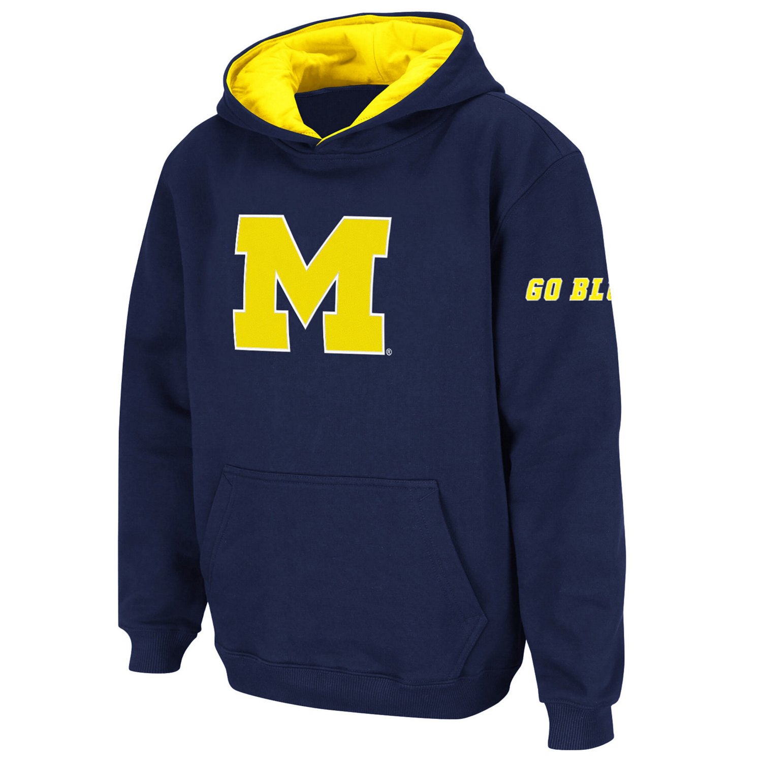 Youth Stadium Athletic Michigan Wolverines Big Logo Pullover Hoodie - view number 1