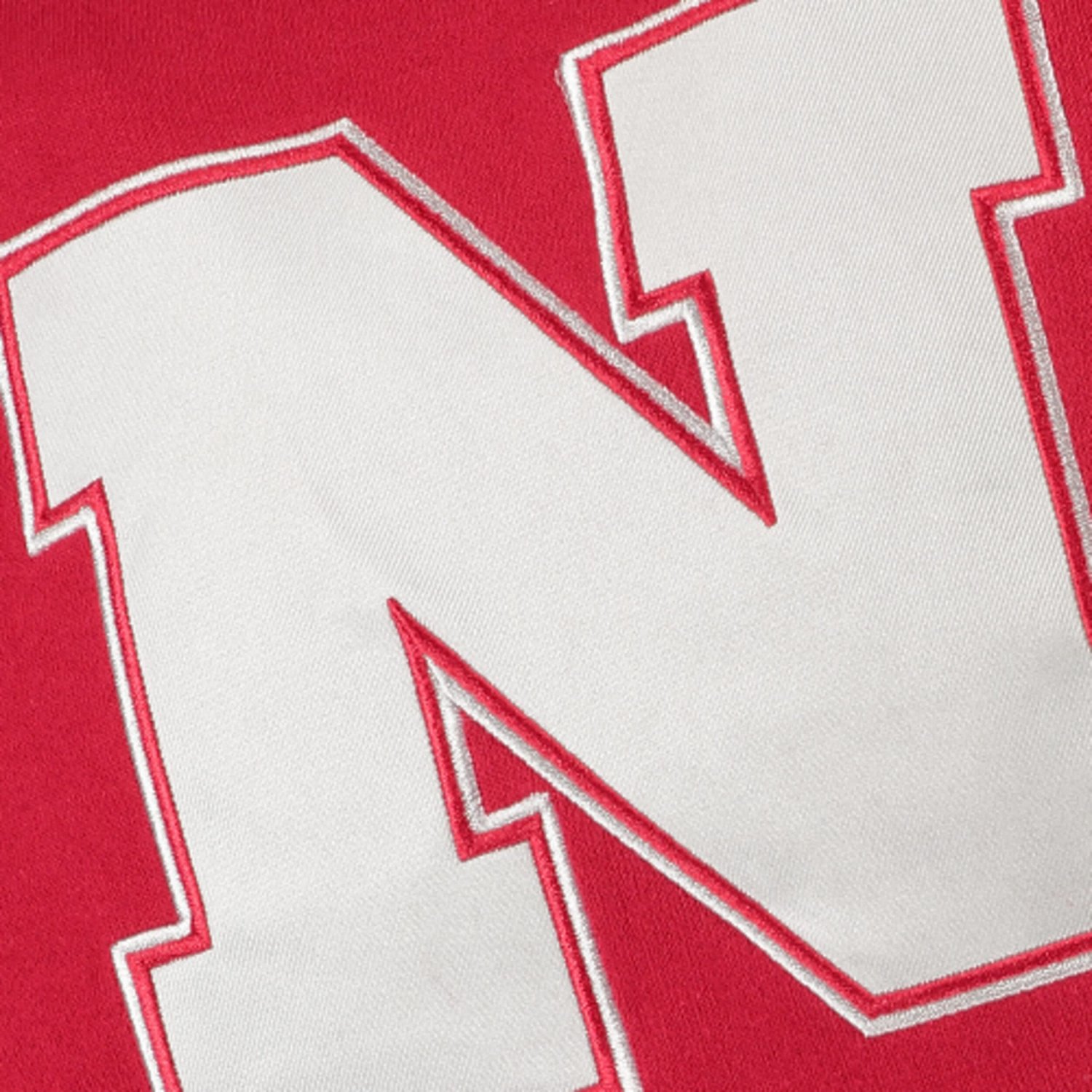 Youth Stadium Athletic Scarlet Nebraska Huskers Big Logo Pullover Hoodie                                                         - view number 2