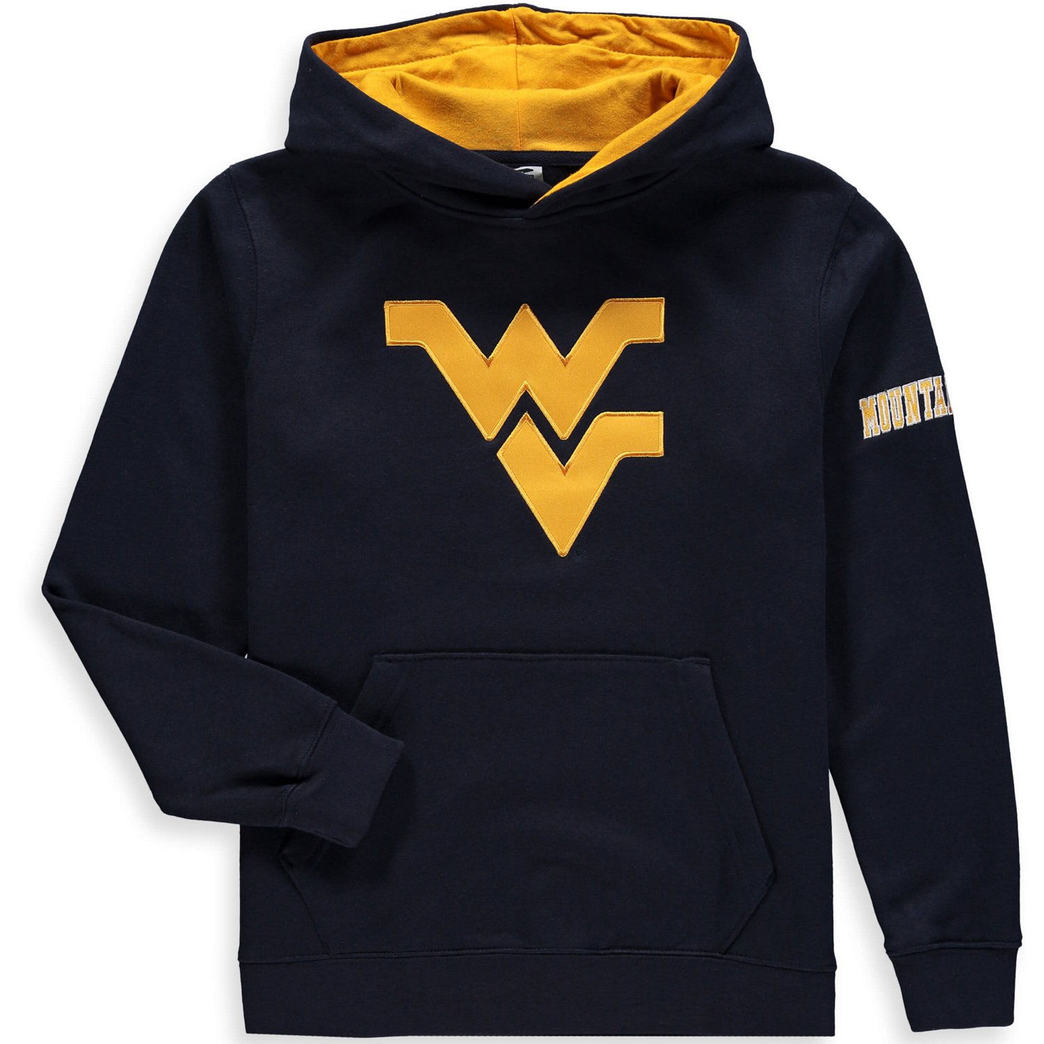 Youth Stadium Athletic West Virginia Mountaineers Big Logo Pullover Hoodie                                                       - view number 1