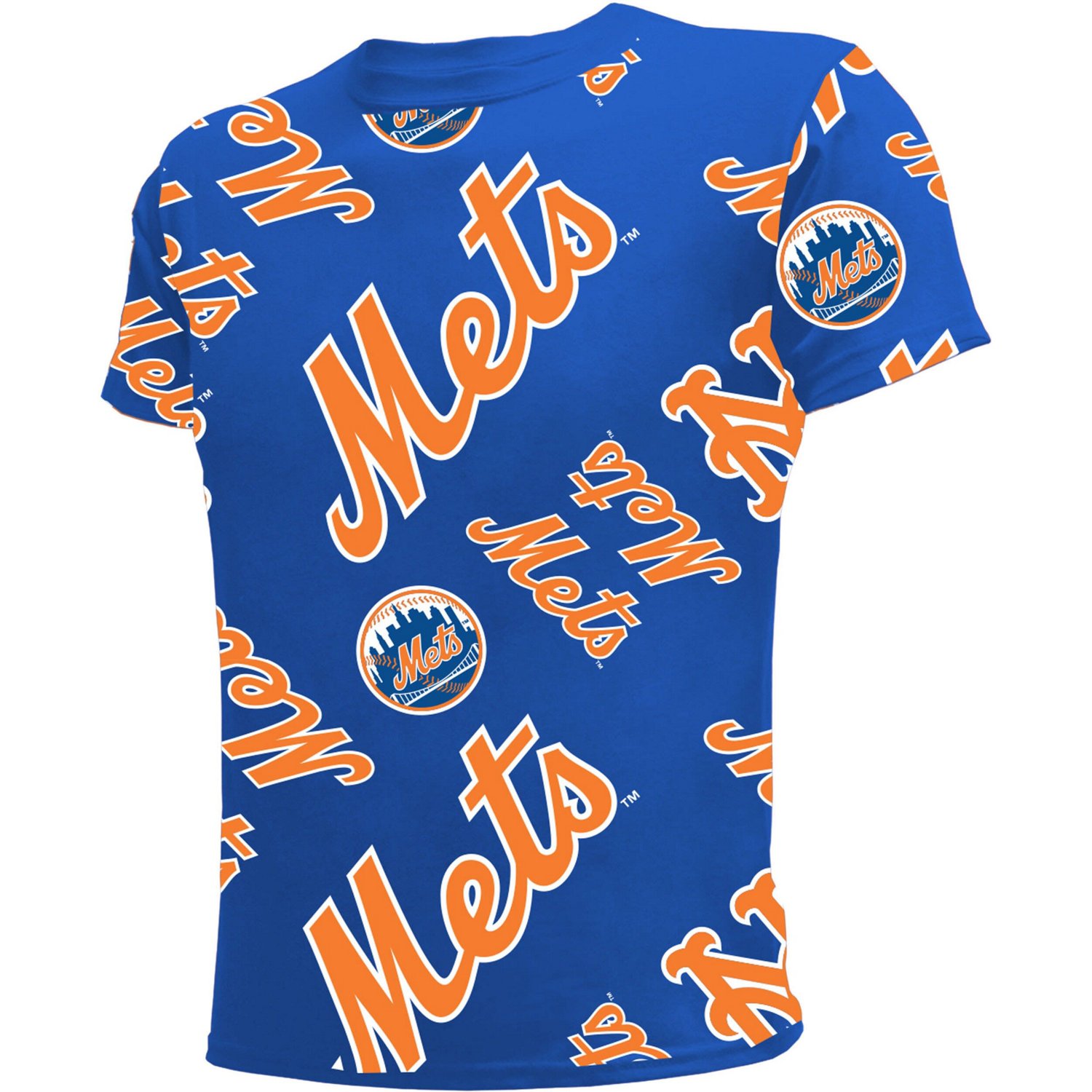 Youth Stitches New York Mets Allover Team T-Shirt - view number 2