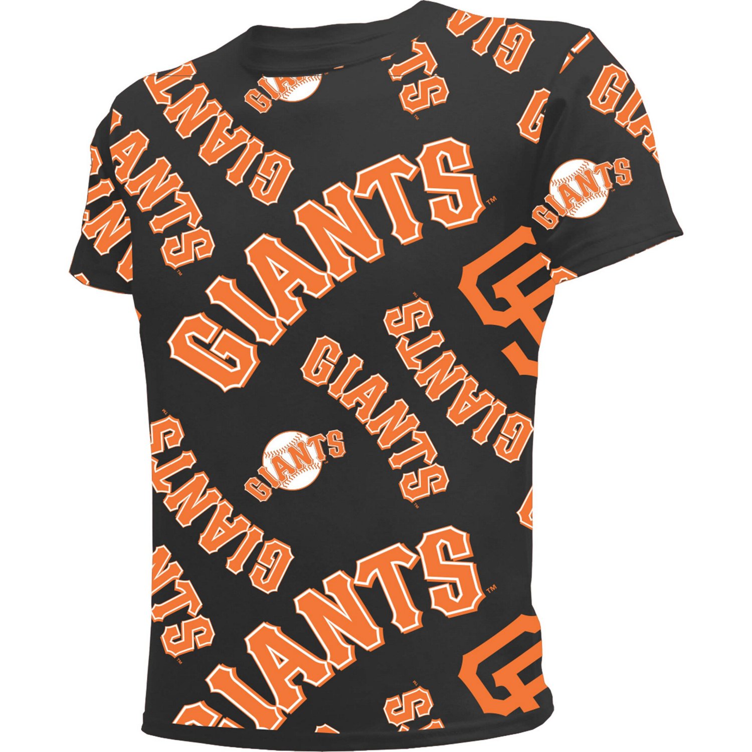 Youth Stitches San Francisco Giants Allover Team T-Shirt - view number 2