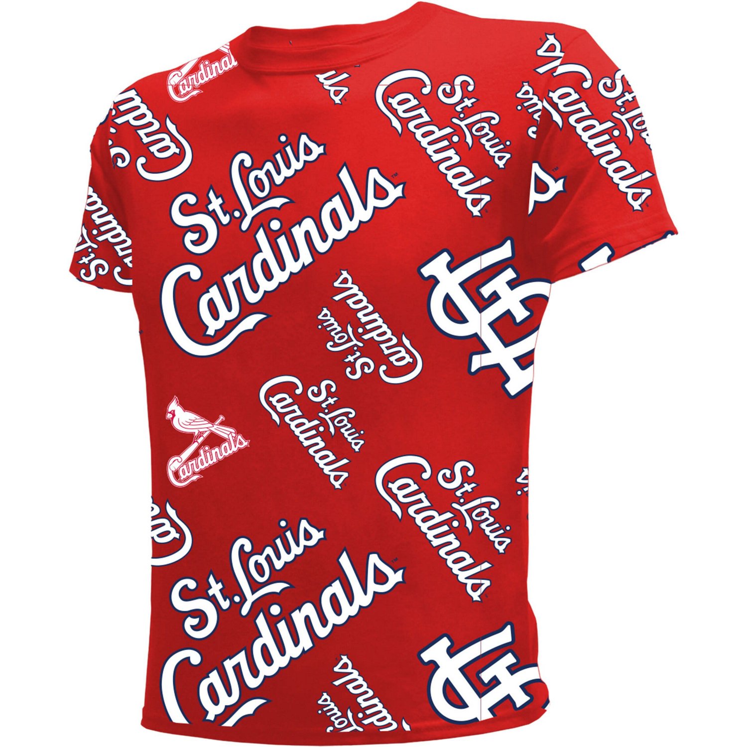 Youth Stitches St Louis Cardinals Allover Team T-Shirt - view number 2