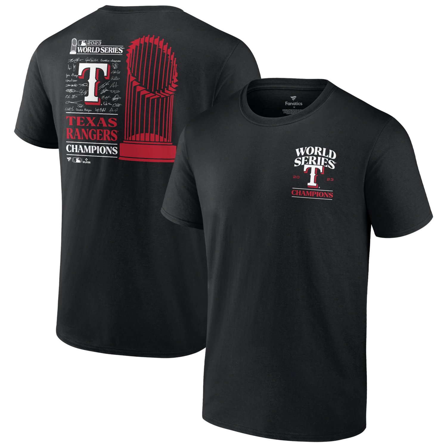 Youth Texas Rangers 2023 World Series Champions Signature Roster T-Shirt - view number 1