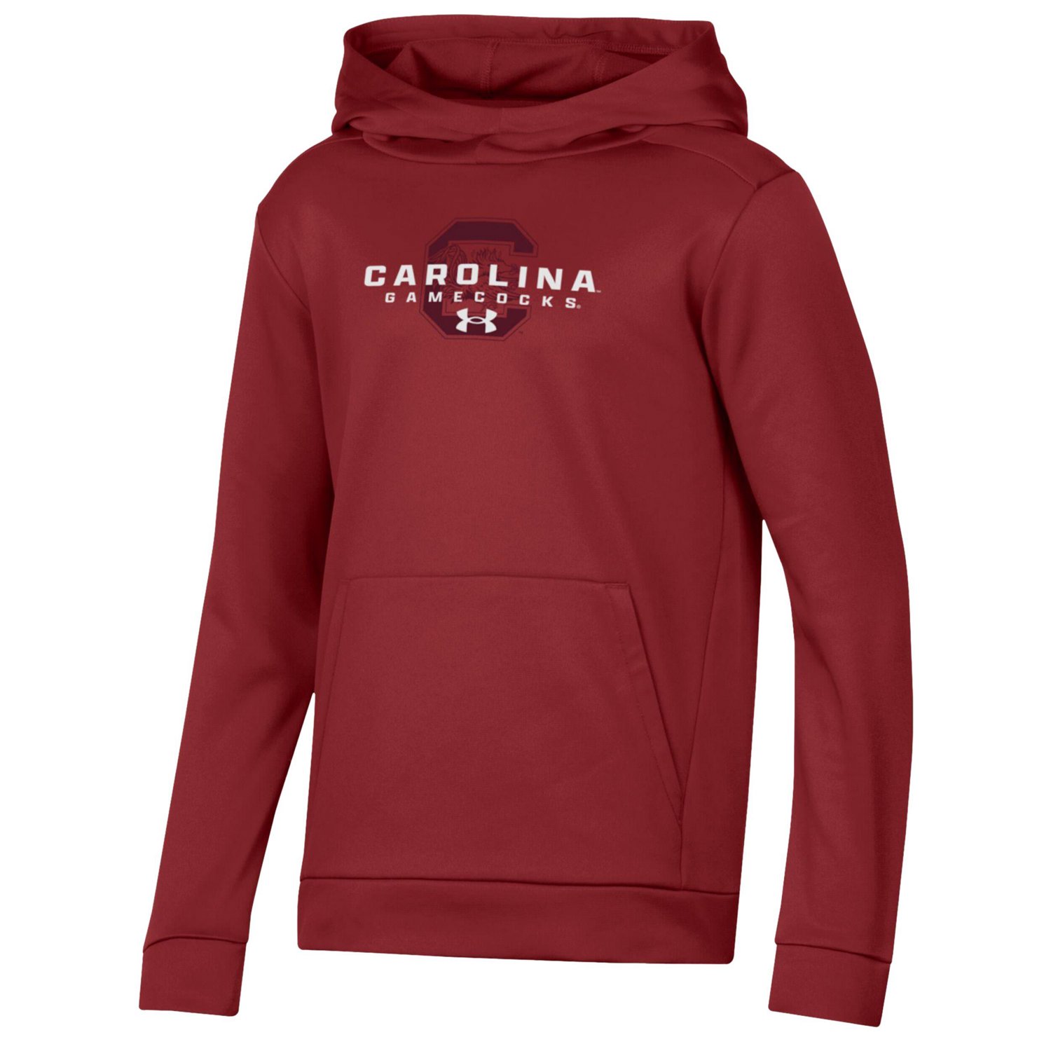 Youth Under Armour South Carolina Gamecocks Team Fleece Pullover Hoodie - view number 2
