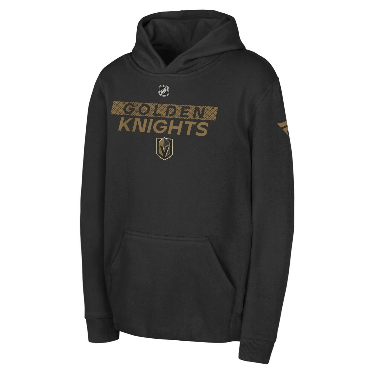 Youth Vegas Golden Knights Authentic Pro Wordmark Fleece Pullover Hoodie