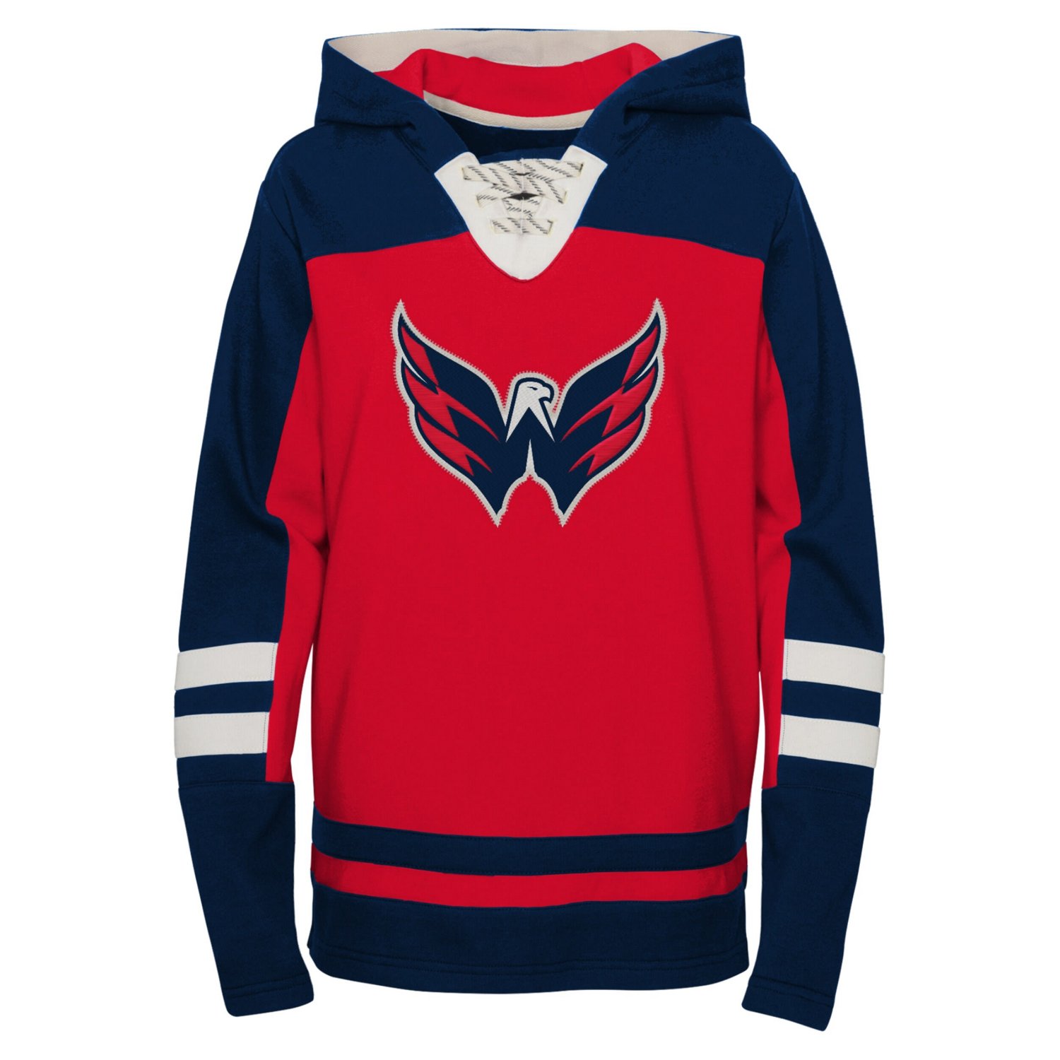 Youth Washington Capitals Ageless Revisited Home Lace-Up Pullover Hoodie - view number 2