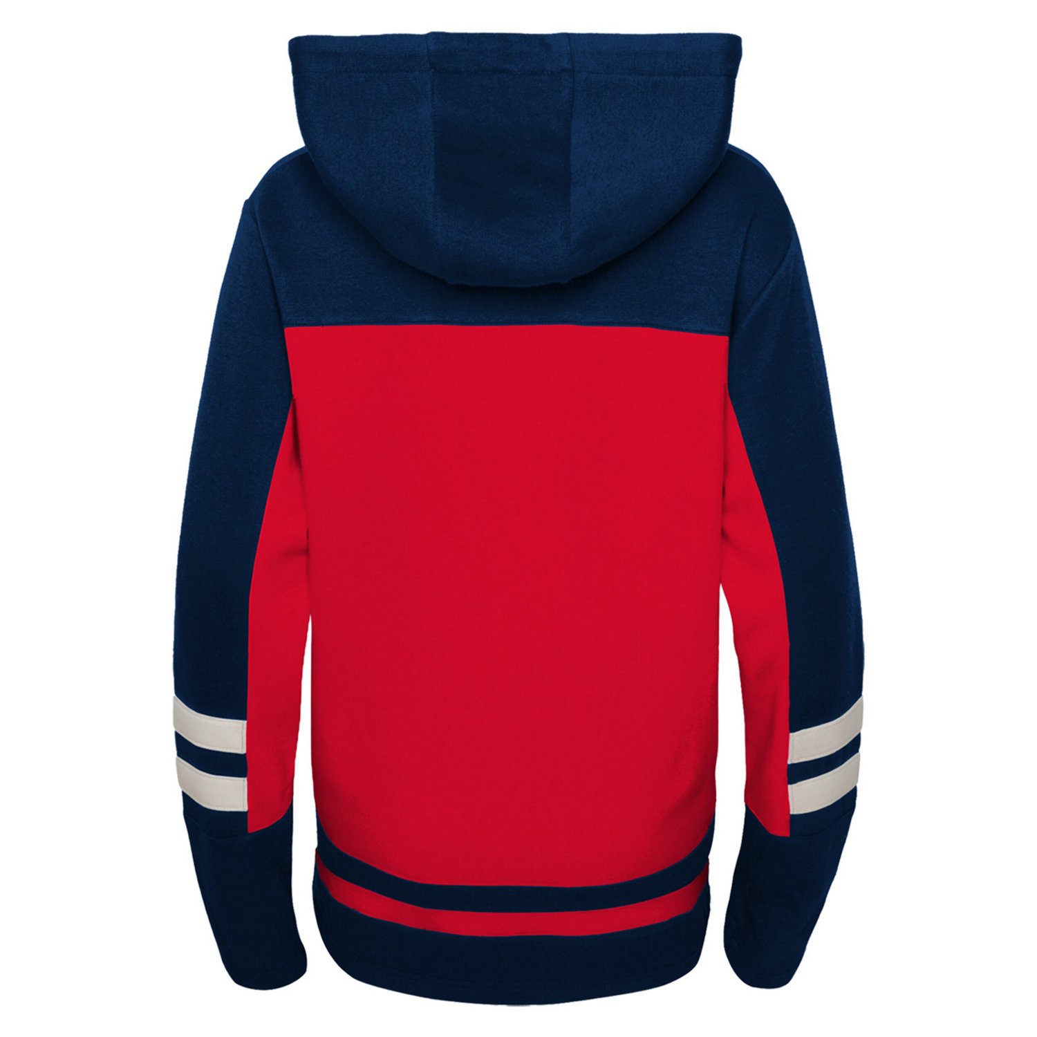 Youth Washington Capitals Ageless Revisited Lace-Up V-Neck Pullover Hoodie                                                       - view number 3