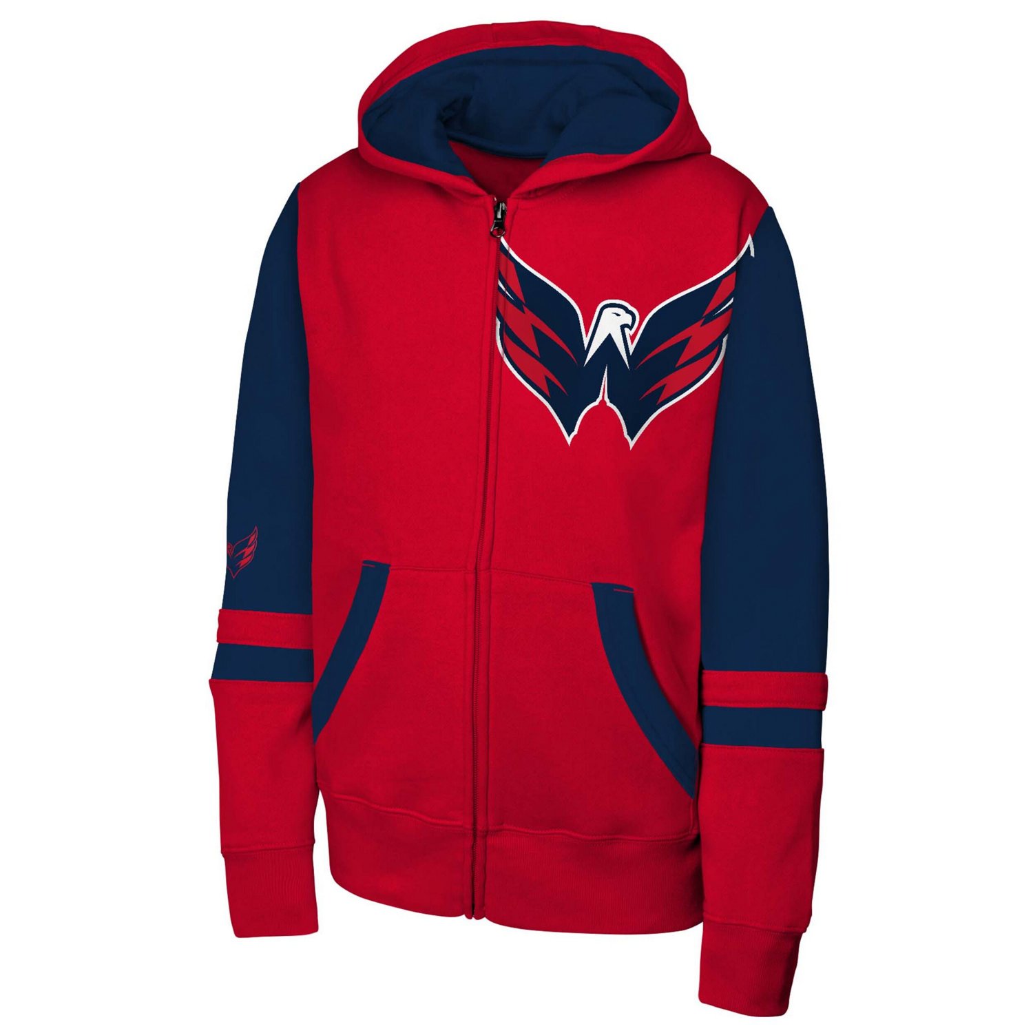 Youth Washington Capitals Face Off Full-Zip Hoodie - view number 2