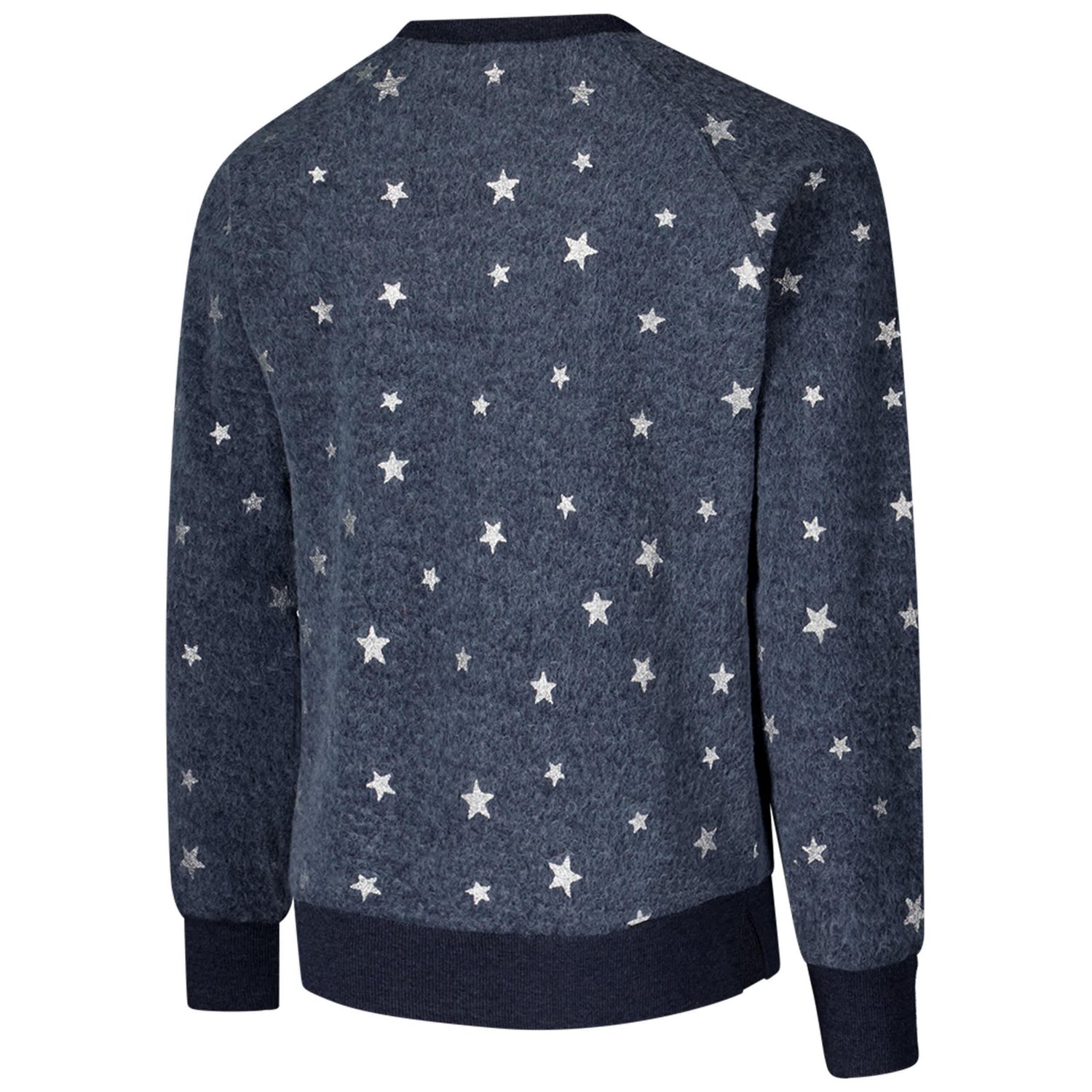 Youth Wes  Willy Michigan Wolverines Shimmer Star Reverse Fleece Raglan Pullover Sweatshirt - view number 3
