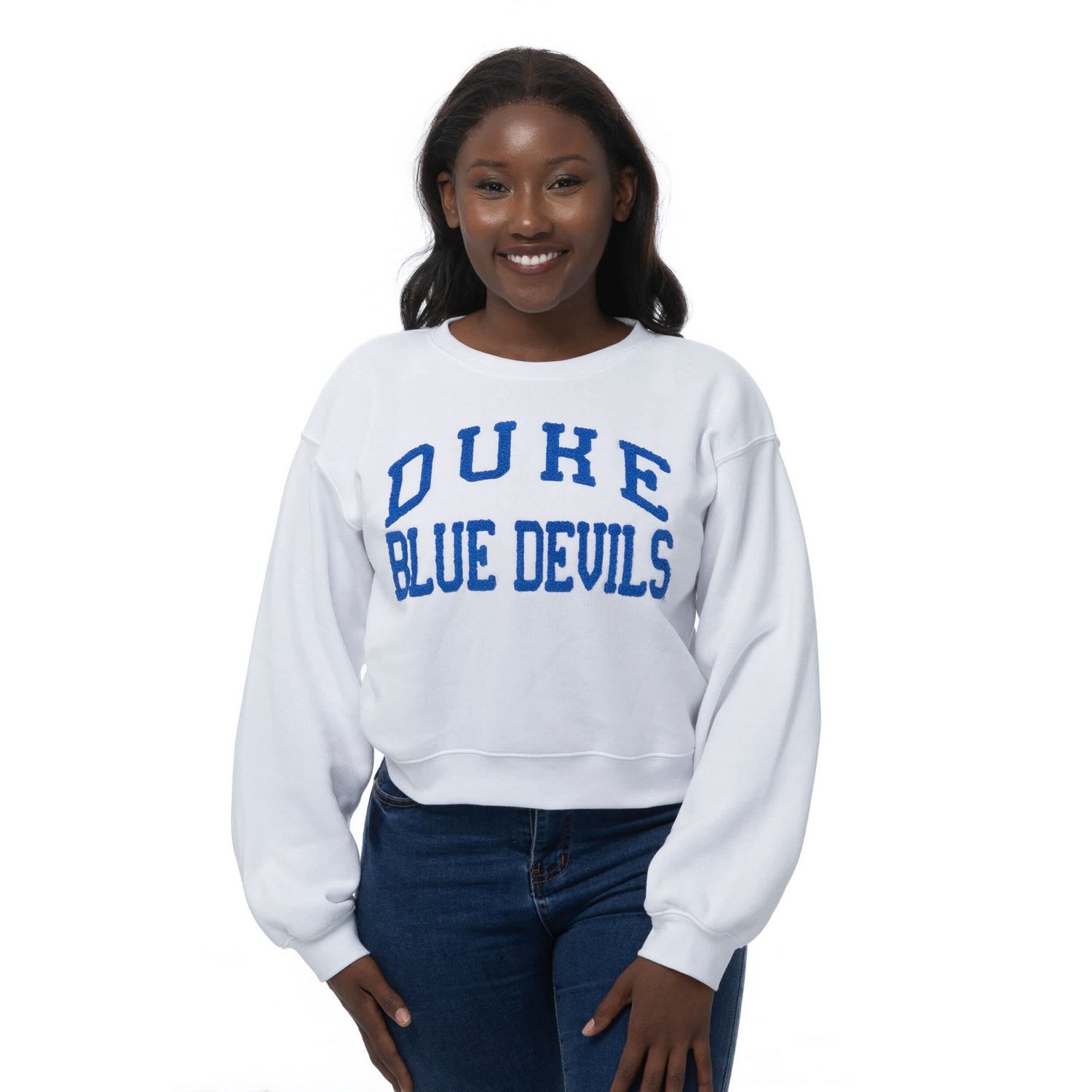 ZooZatz Duke Blue Devils Chenille Cropped Sweatshirt - view number 4