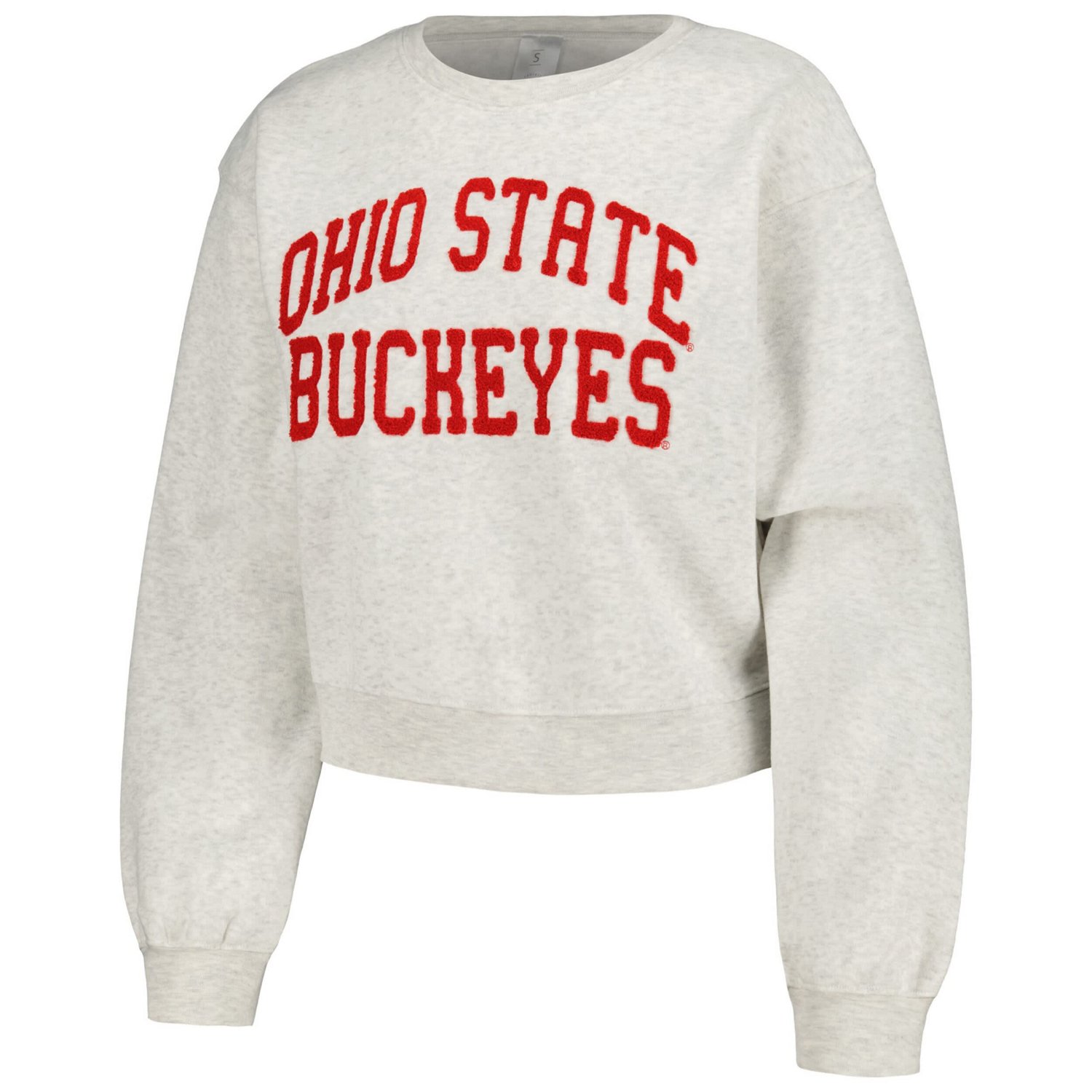 ZooZatz Ohio State Buckeyes Core Chenille Cropped Pullover Sweatshirt - view number 2