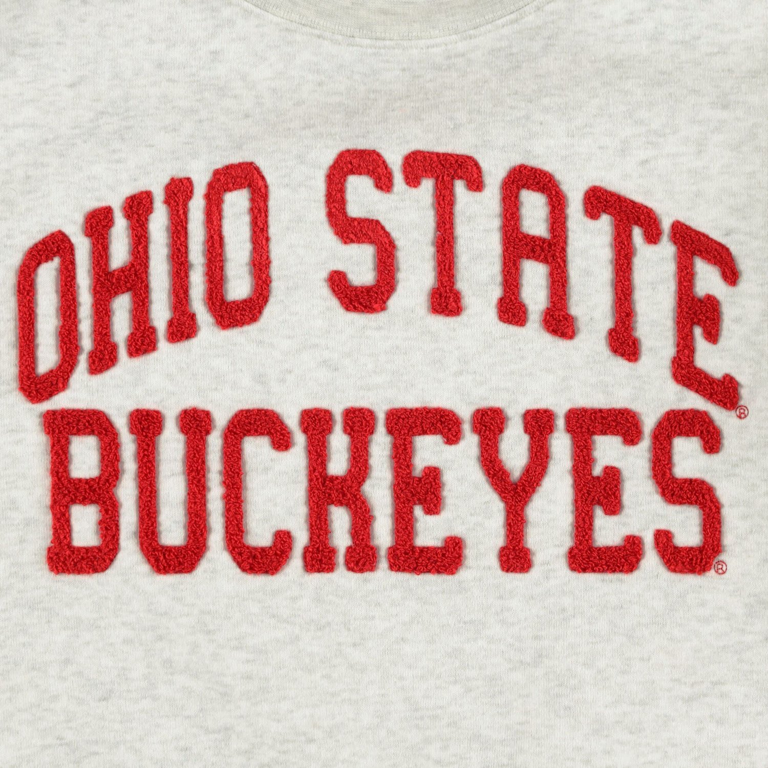 ZooZatz Ohio State Buckeyes Core Chenille Cropped Pullover Sweatshirt - view number 4