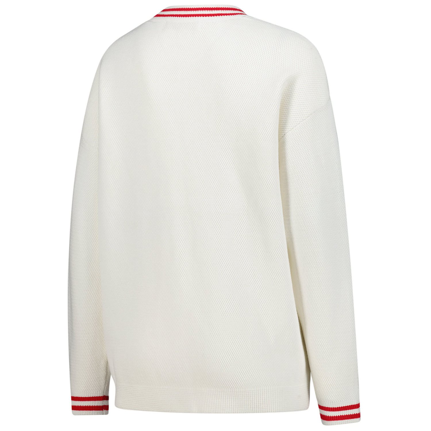 ZooZatz Ohio State Buckeyes Striped Knit Button-Up Cardigan - view number 3