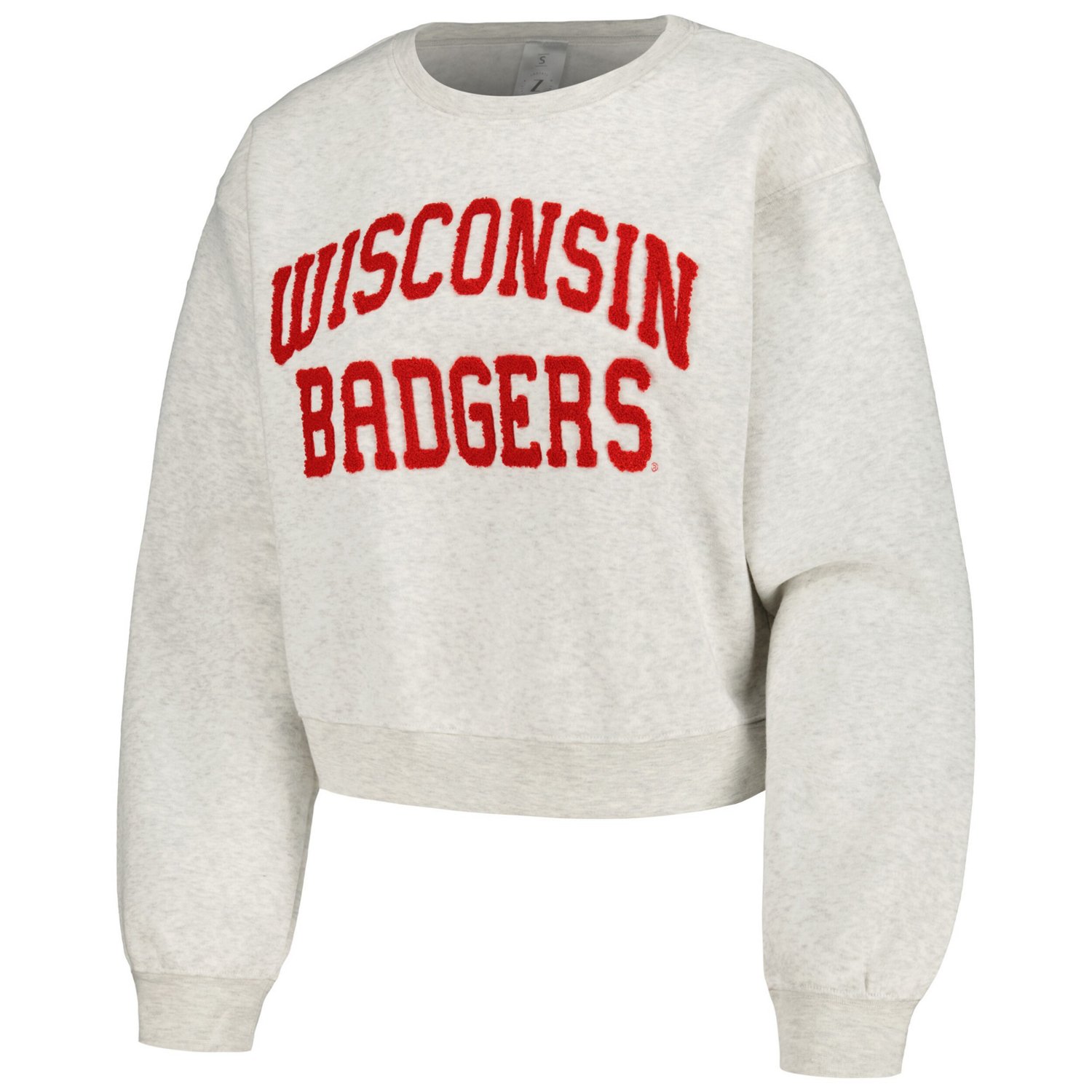 ZooZatz Wisconsin Badgers Core Chenille Cropped Pullover Sweatshirt - view number 2