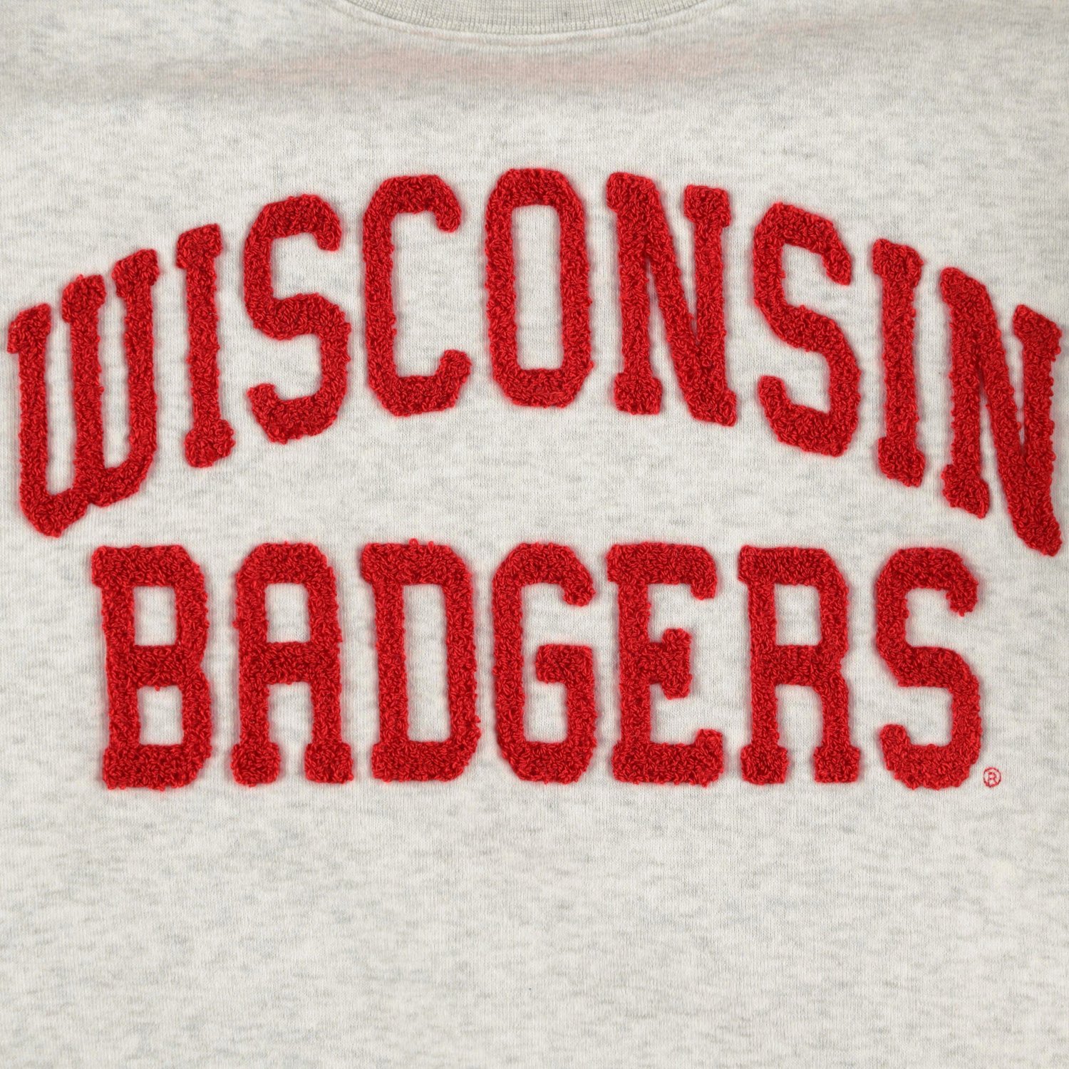 ZooZatz Wisconsin Badgers Core Chenille Cropped Pullover Sweatshirt - view number 4