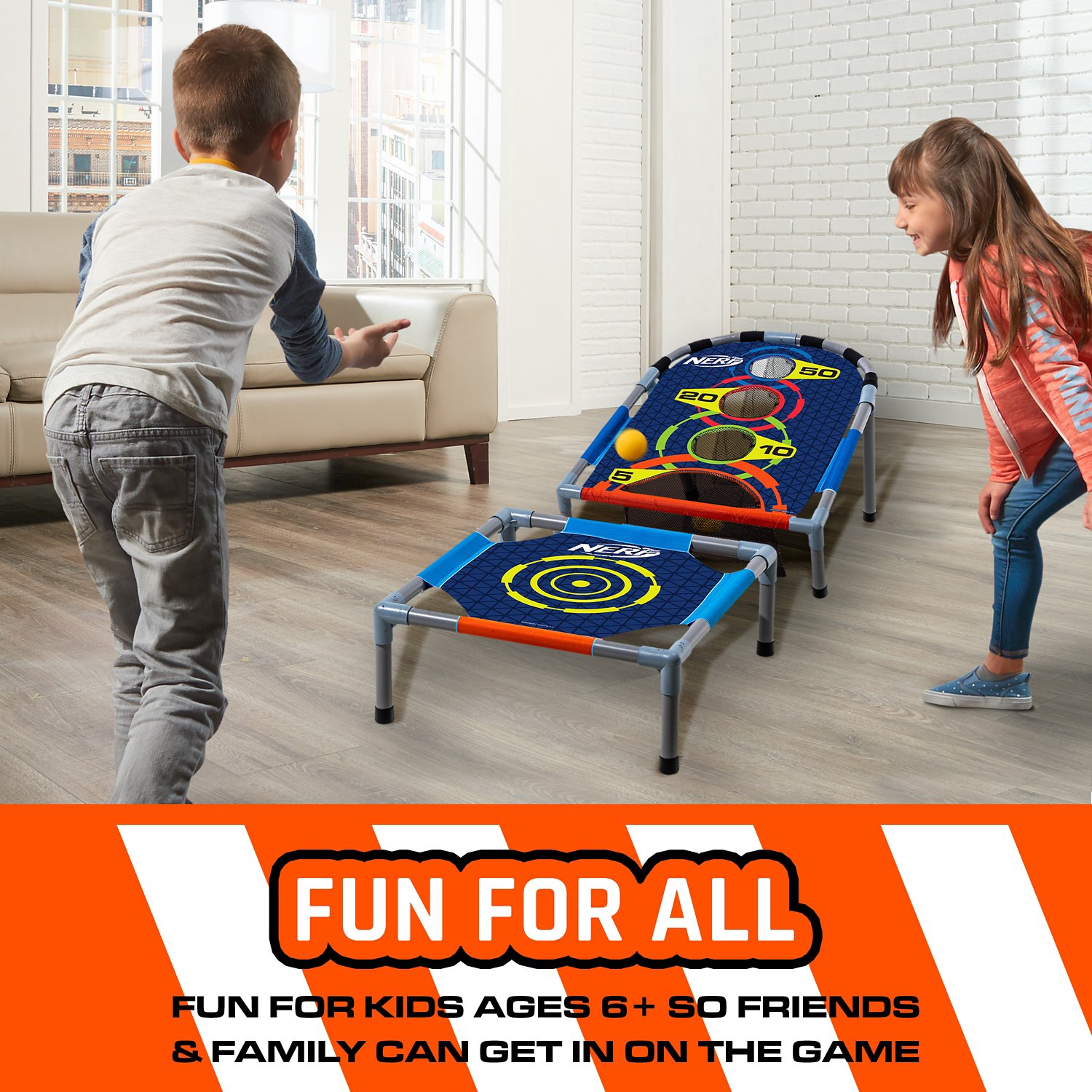 NERF Kids Bounce N Score Target Toss Game Set                                                                                    - view number 5