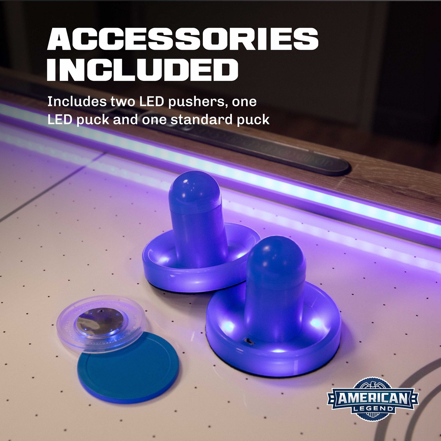 American Legend 72" LED Westbrook Air Hockey Table - view number 4