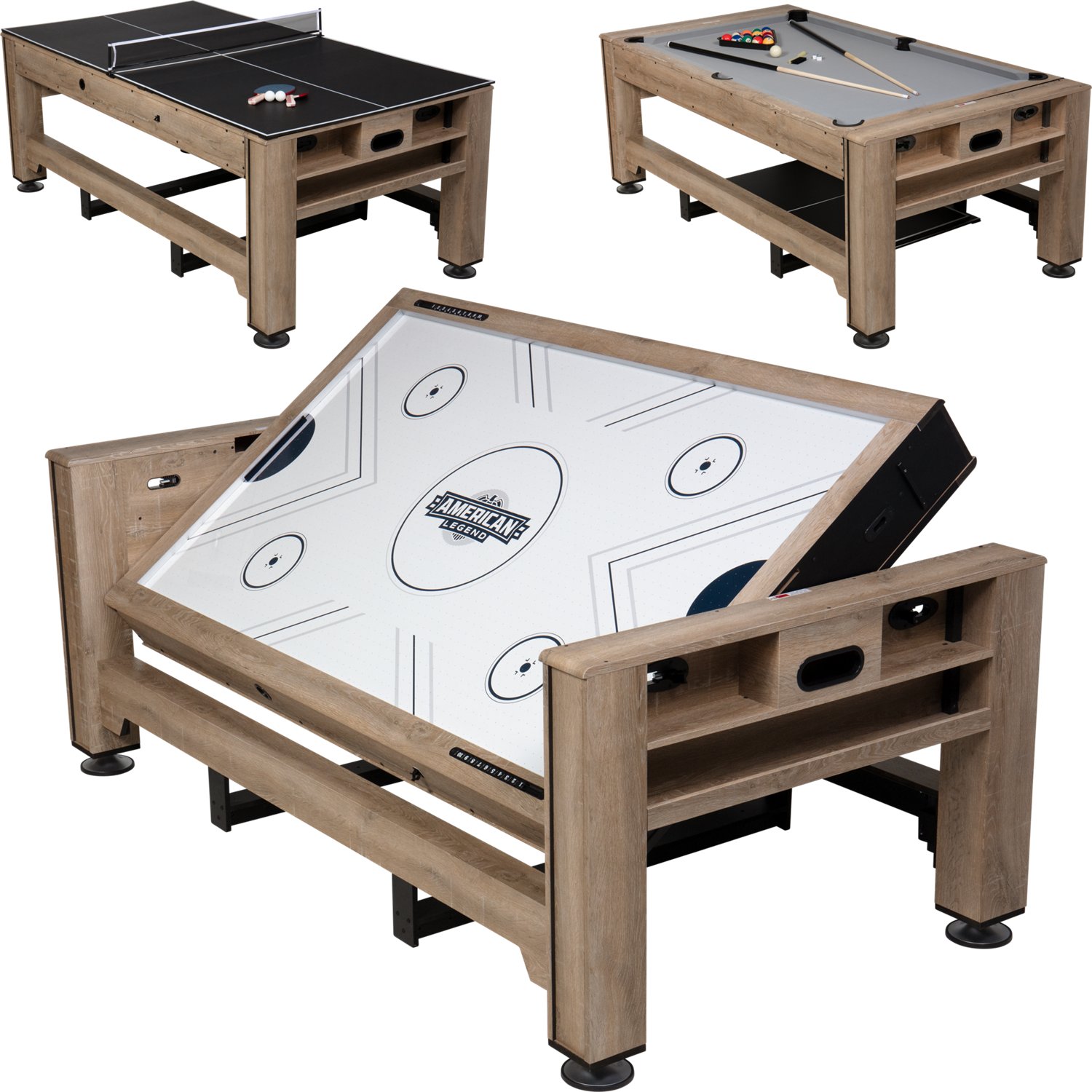 American Legend 84 in Westbrook 3-In-1 Multi Game Table                                                                         