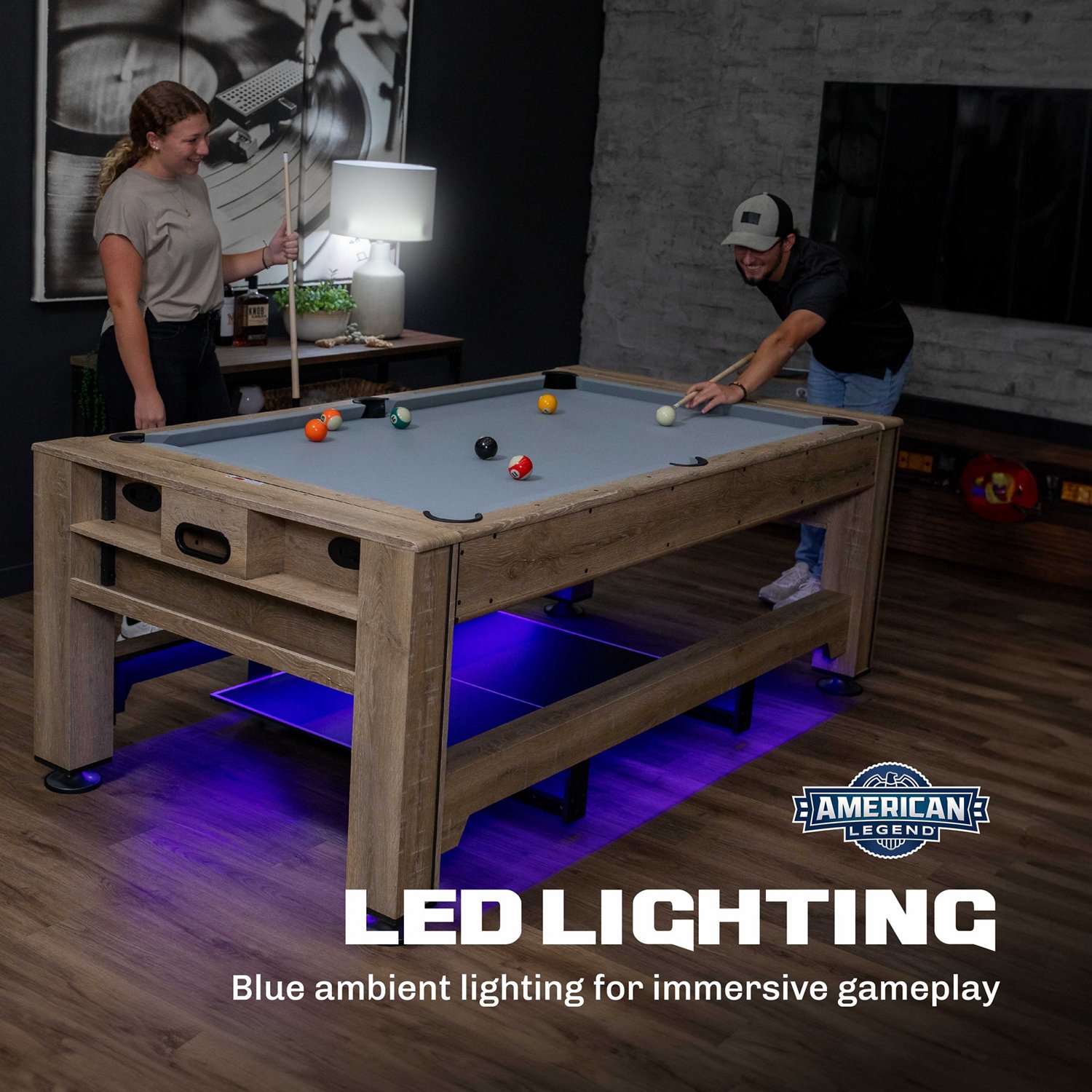 American Legend 84" Westbrook 3-In-1 Multi Game Table                                                                            - view number 4