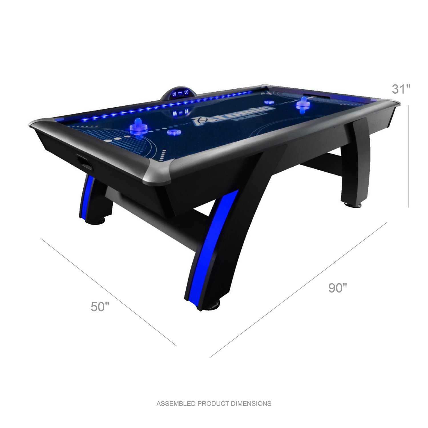 Atomic Indiglo 90" LED Air Hockey Table                                                                                          - view number 3