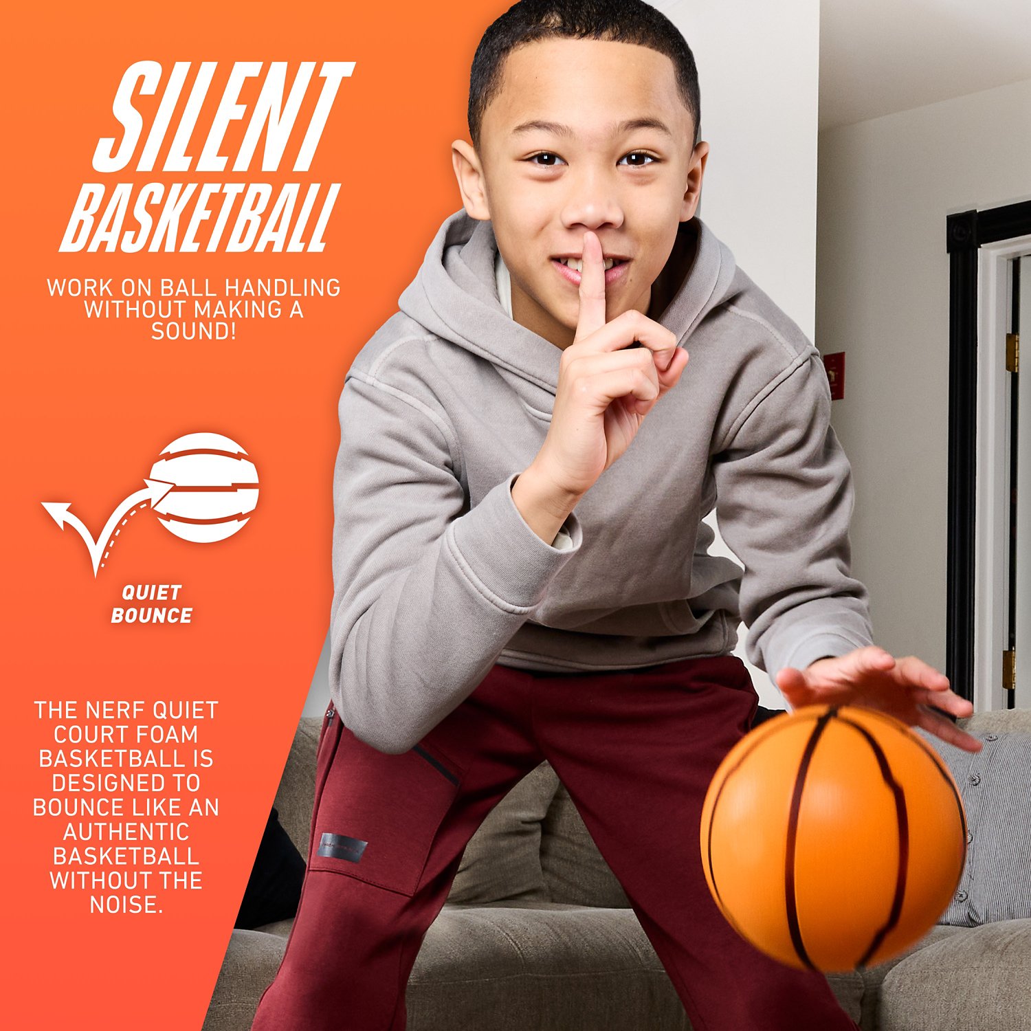 NERF Quiet Court Mini 7 in Basketball                                                                                            - view number 3