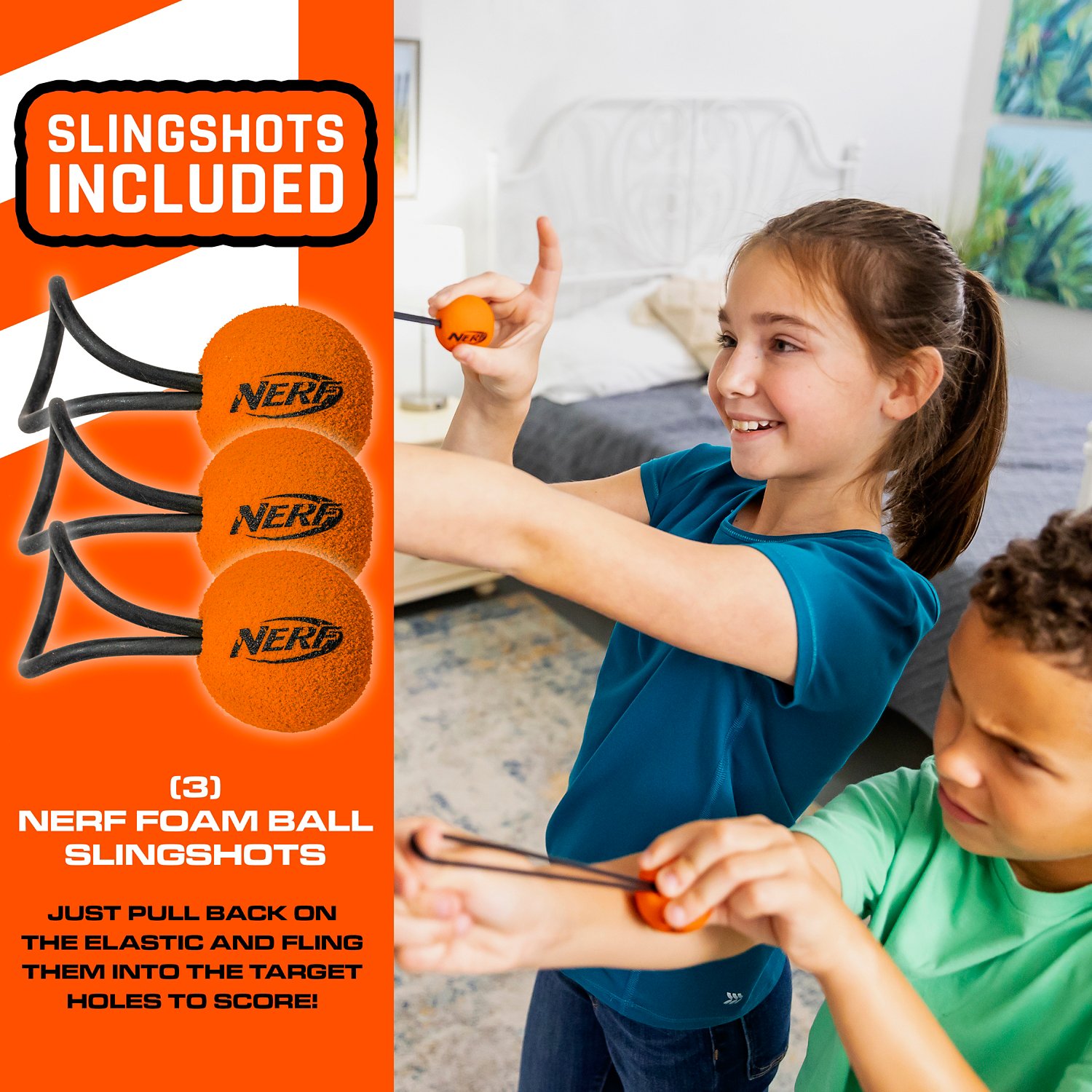 NERF Slingshot Shooting Target Game Set