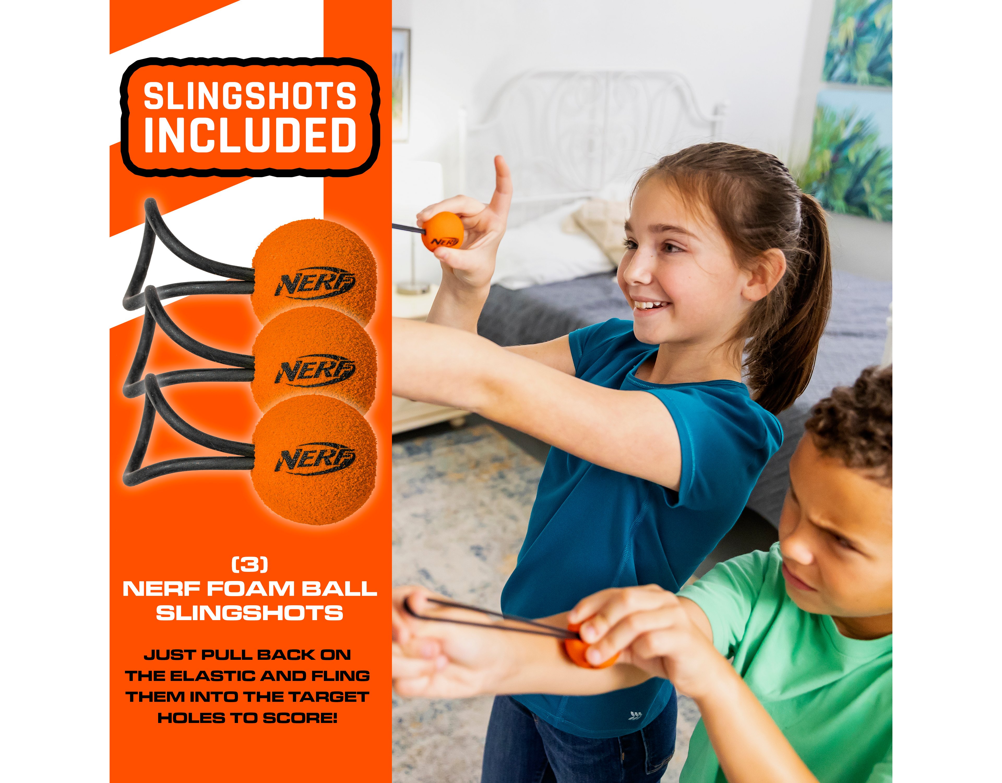 NERF Slingshot Shooting Target Game Set