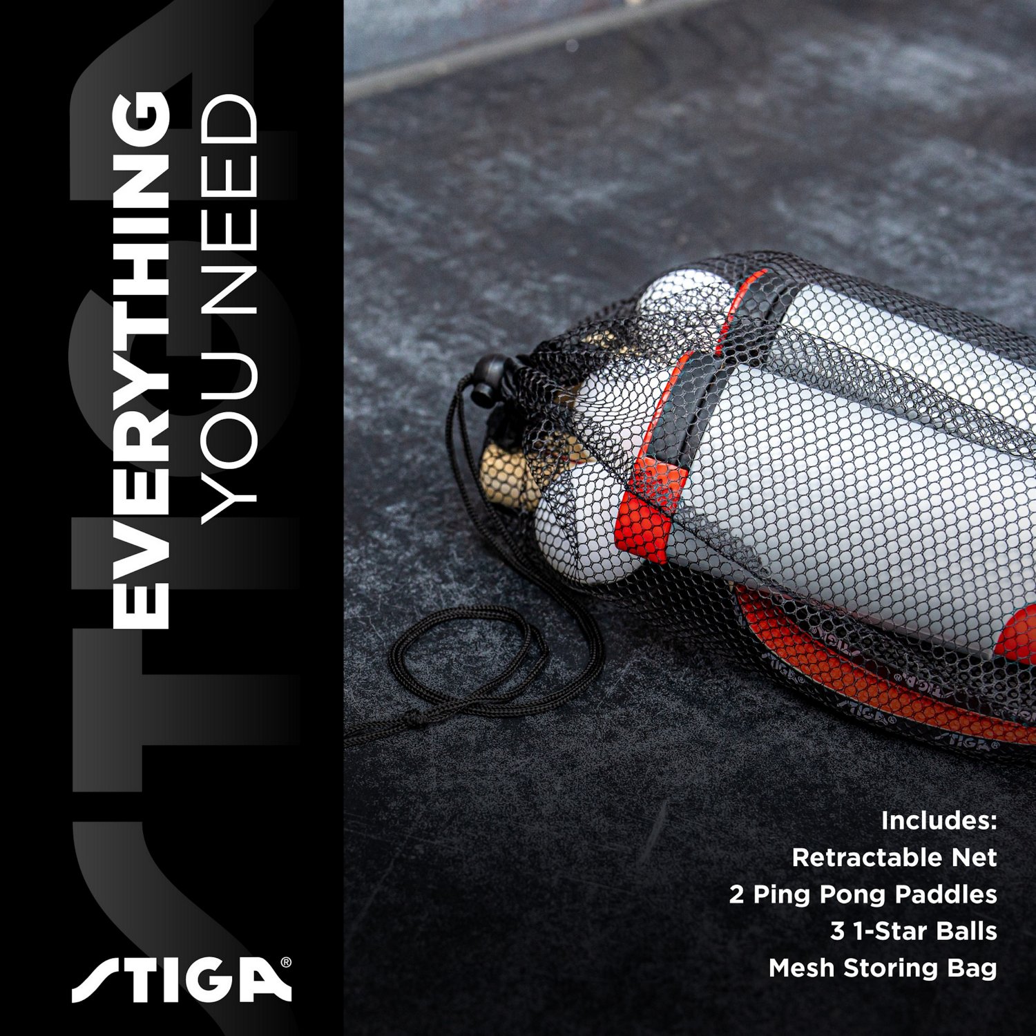 Stiga Anywhere Retractable Net Table Tennis Set                                                                                  - view number 7