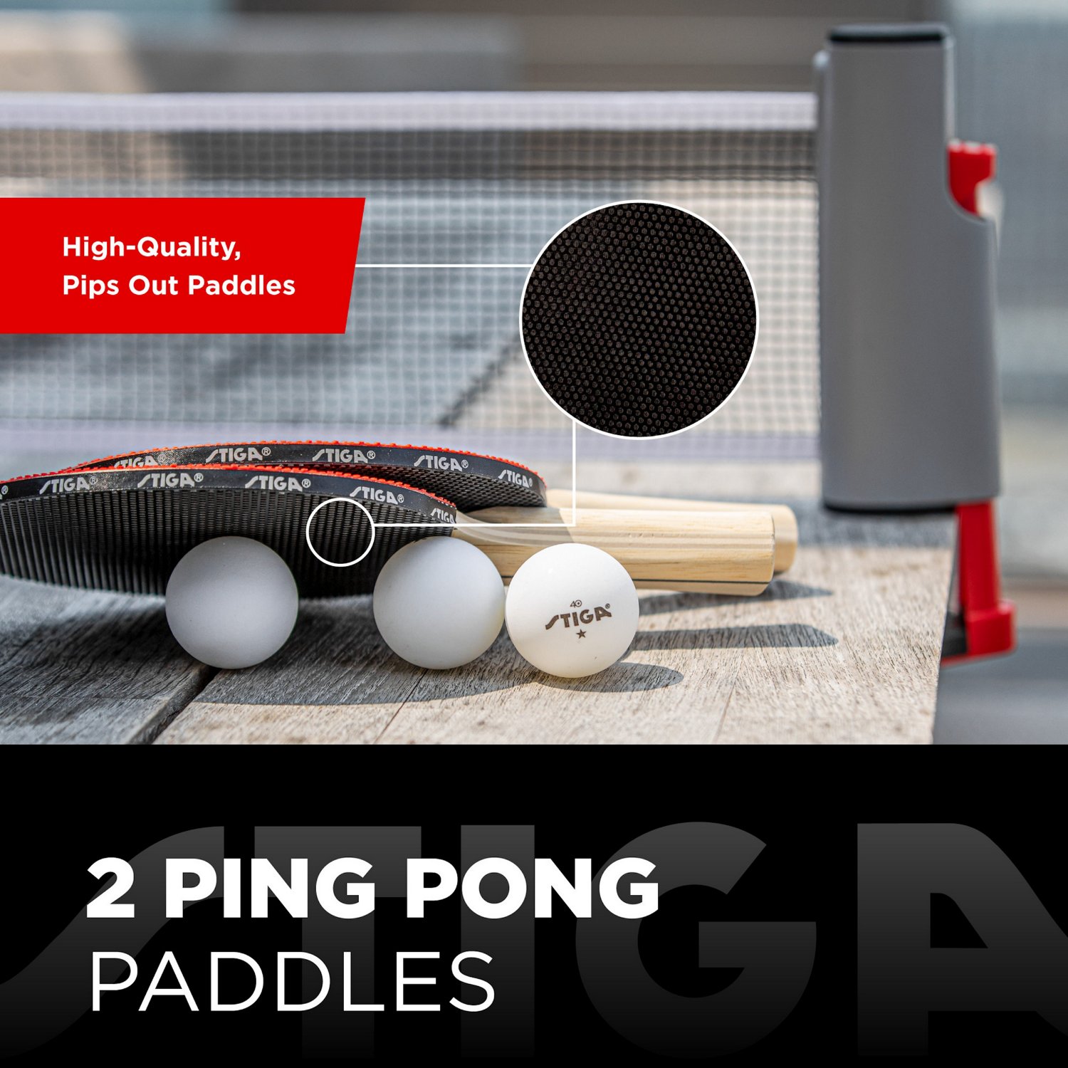 Stiga Anywhere Retractable Net Table Tennis Set                                                                                  - view number 4