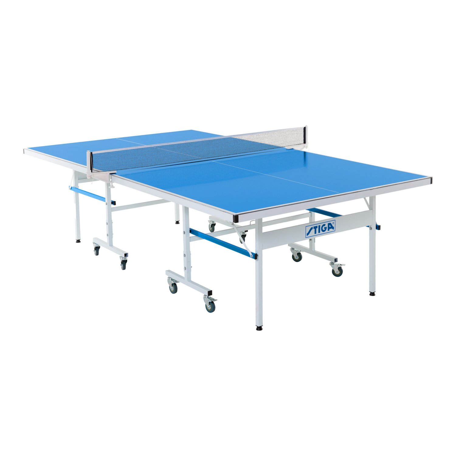 Table de ping-pong pliable à roulettes pour intérieur avec accessoires -  L274 x P152.5 x H76 cm - GARRY