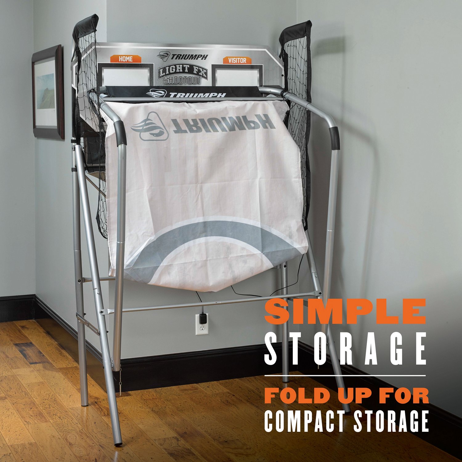 The Triumph Light FX Double Shootout Arcade Basketball Game is equipped with 8 game modes an features a Quick Connect frame. - view number 5