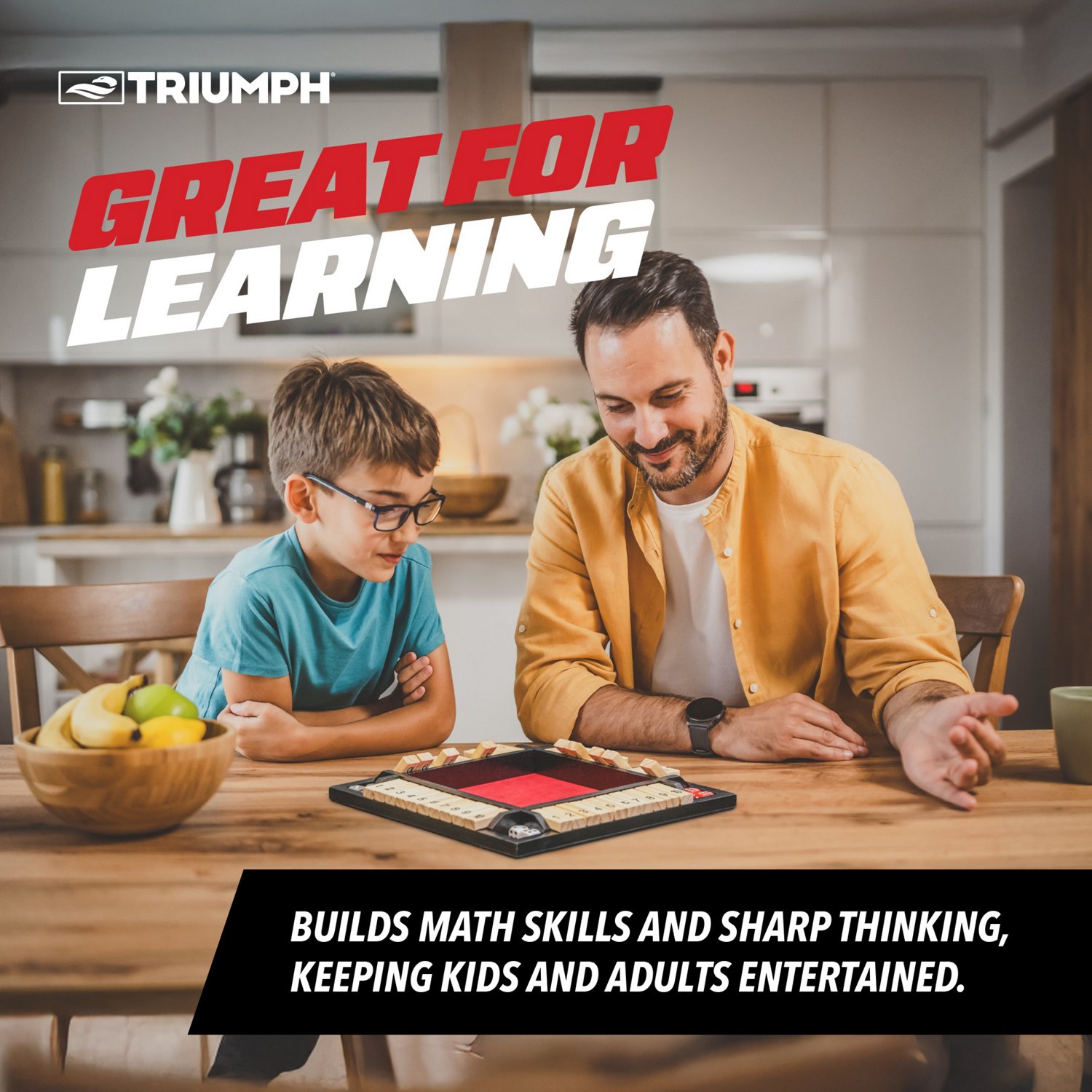 Triumph 4-Player Shut the Box Board Game