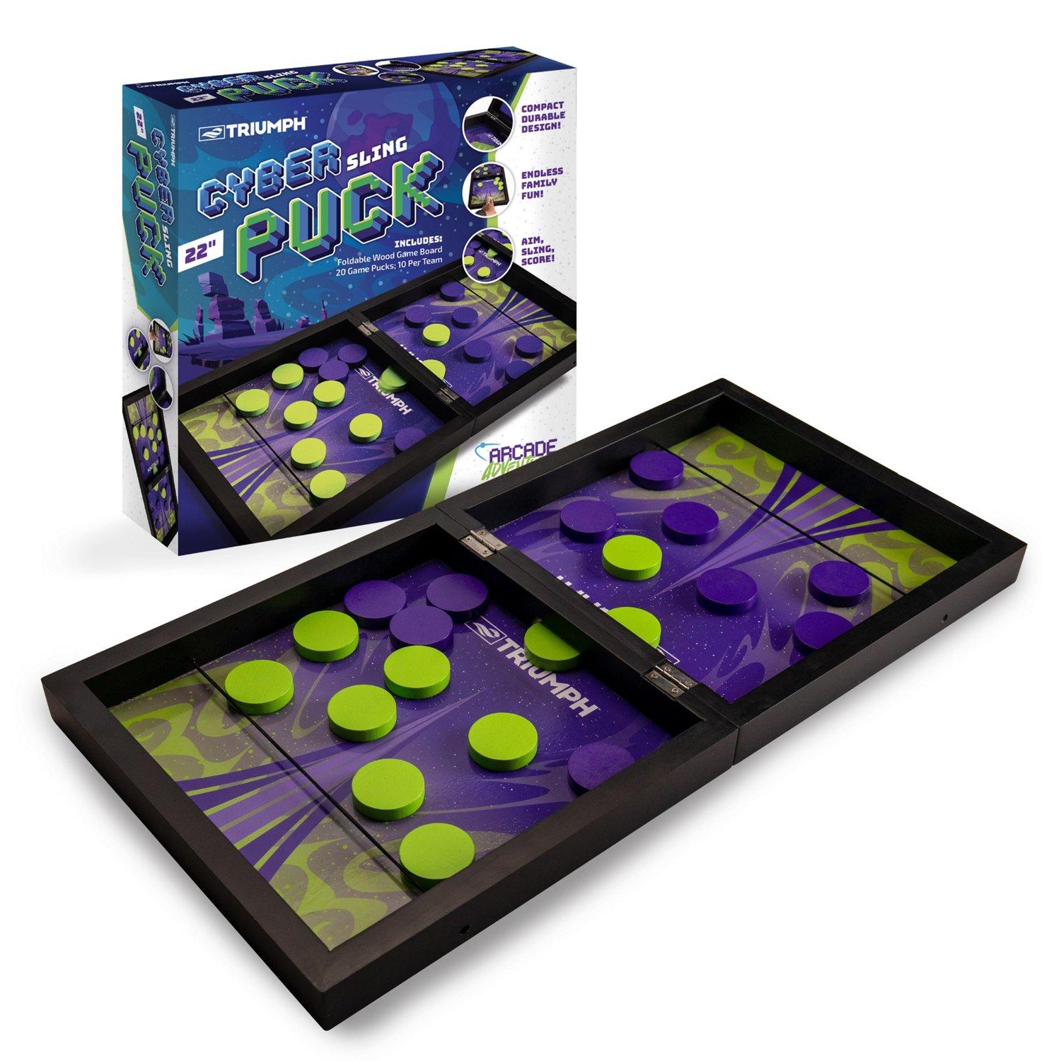 Triumph Arcade Adventures Tabletop Cyber Puck Sling | Academy