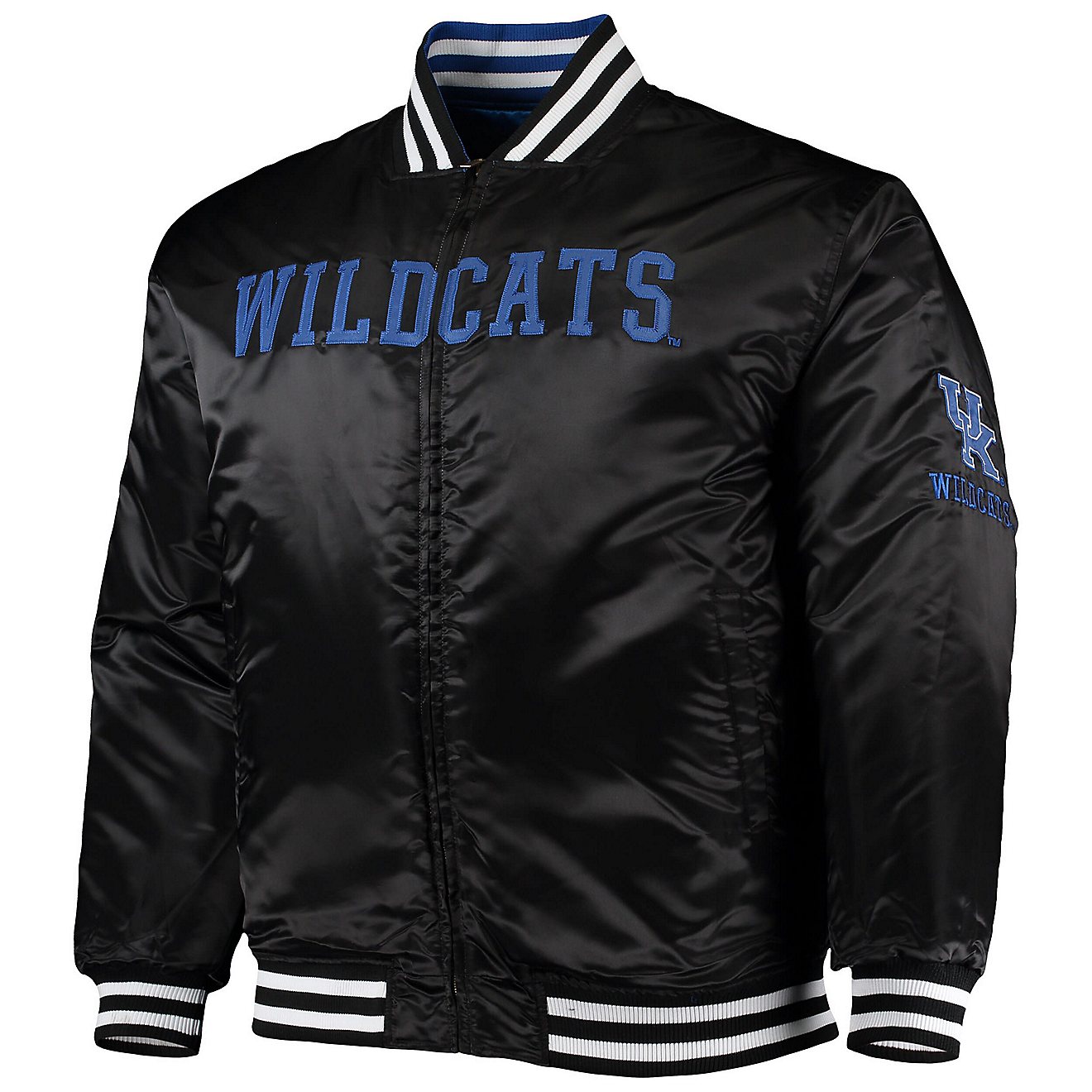 /Black Kentucky Wildcats Big  Tall Reversible Satin Full-Zip Jacket                                                              - view number 4
