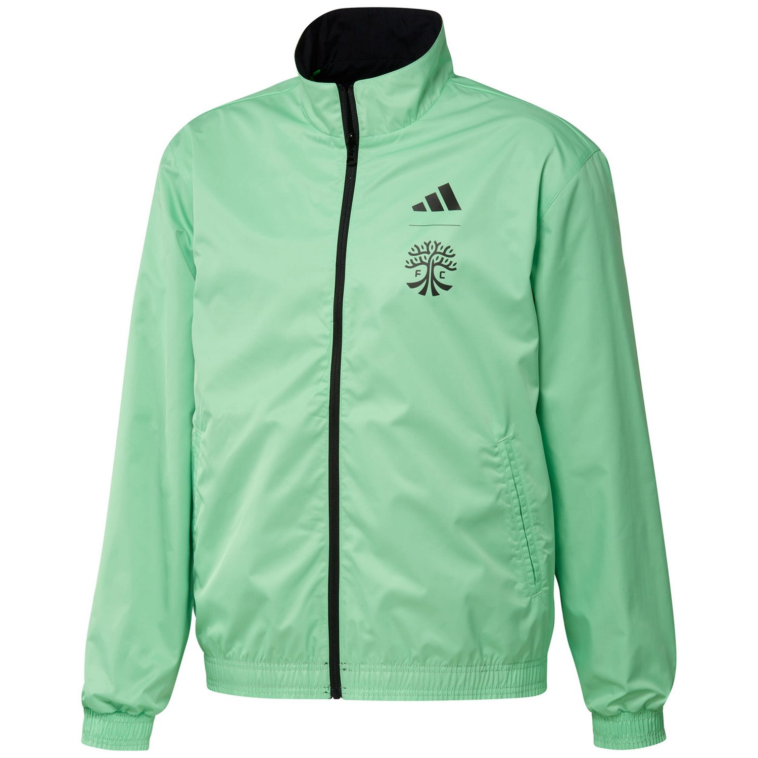 Adidas green reversible jacket clearance