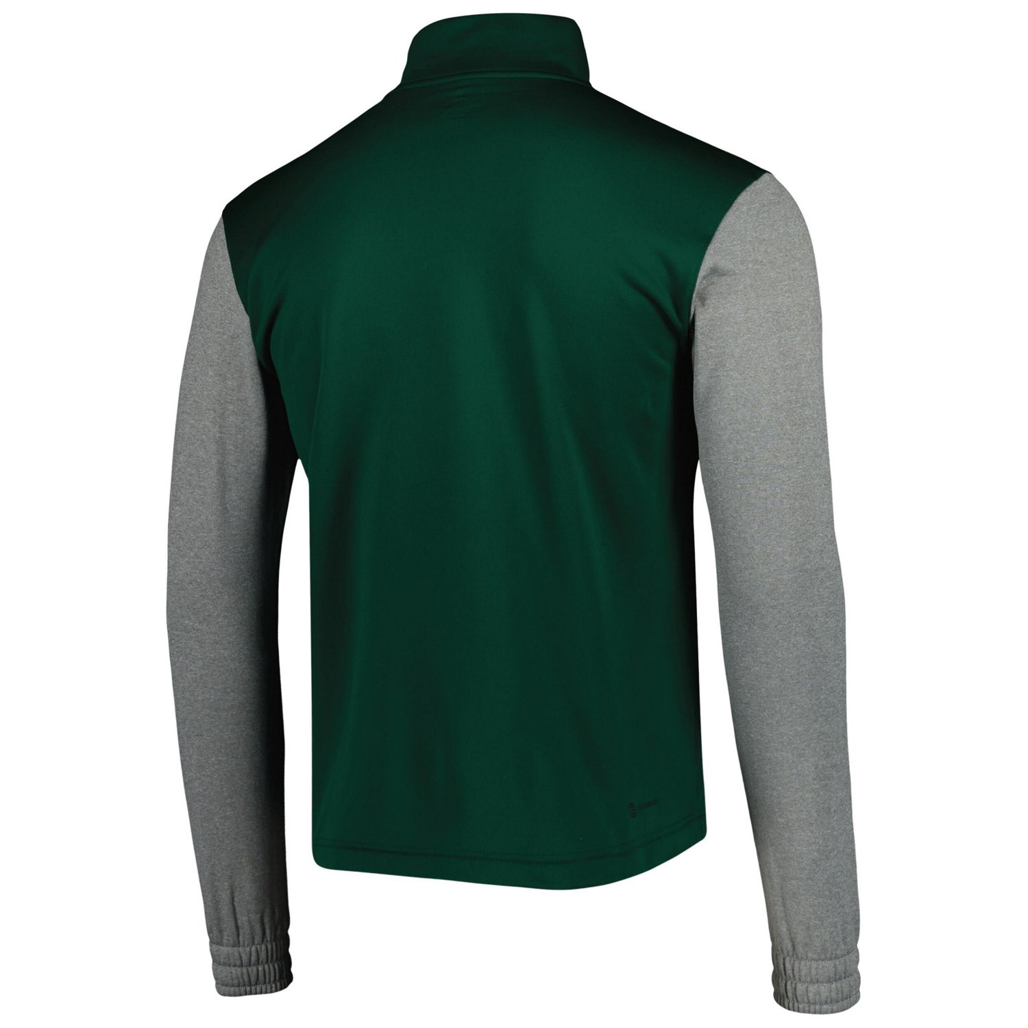 adidas /Heathered Gray Miami Hurricanes Team AEROREADY Half-Zip Top - view number 3