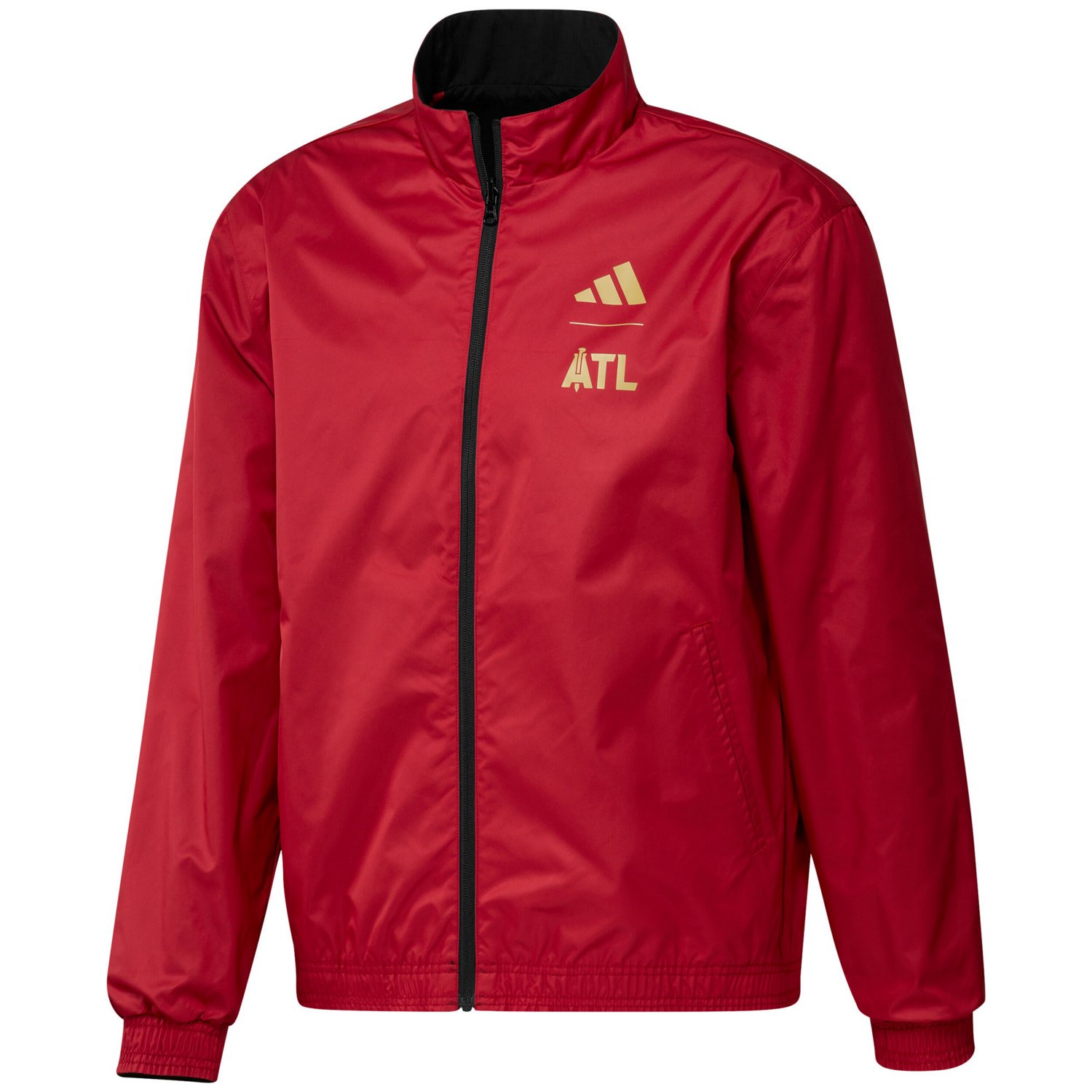 adidas /Red Atlanta United FC 2023 On-Field Anthem Full-Zip Reversible Team Jacket
