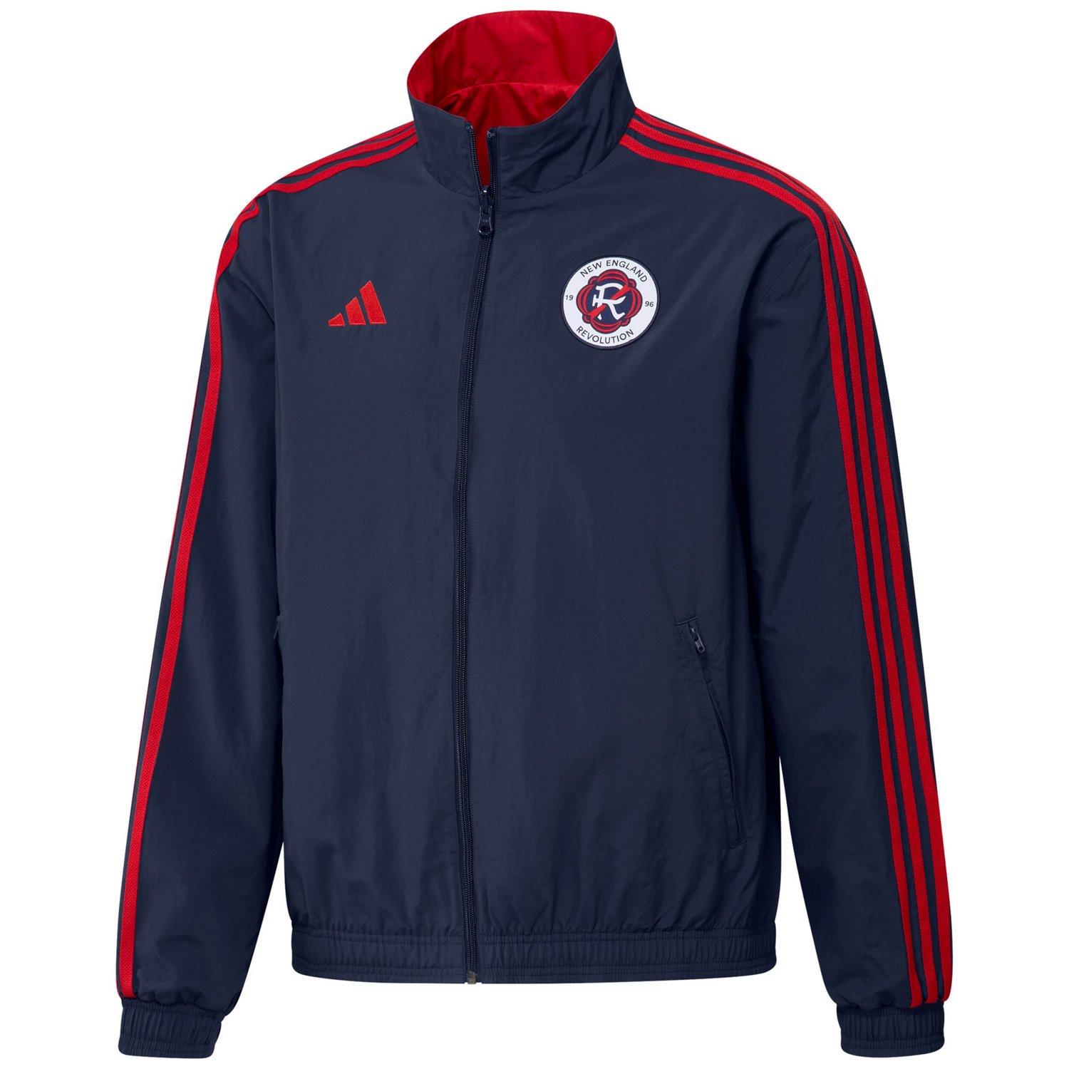 adidas /Red New England Revolution 2023 On-Field Anthem Full-Zip Reversible  Team Jacket | Academy