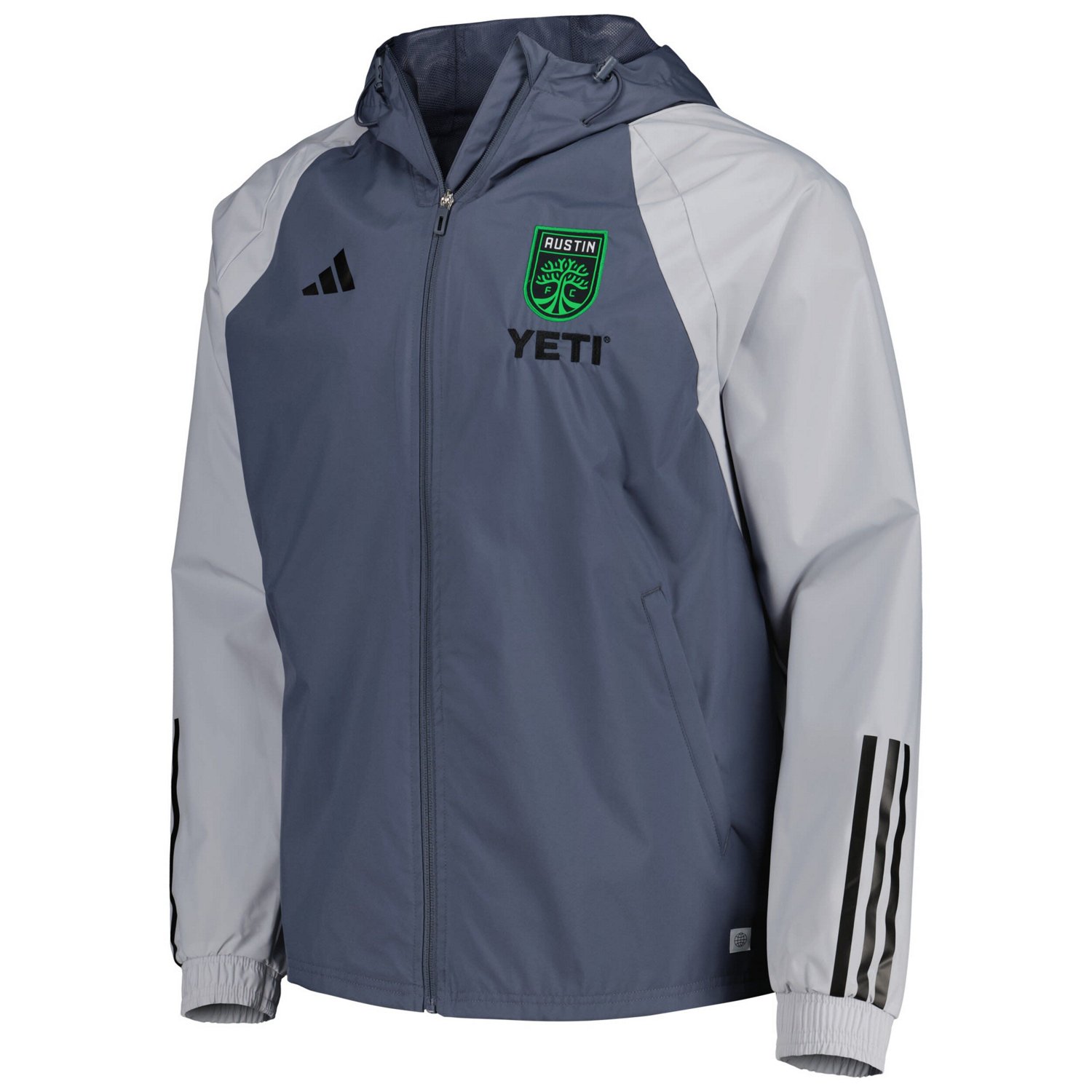 adidas Austin FC All-Weather Raglan Hoodie Full-Zip Jacket