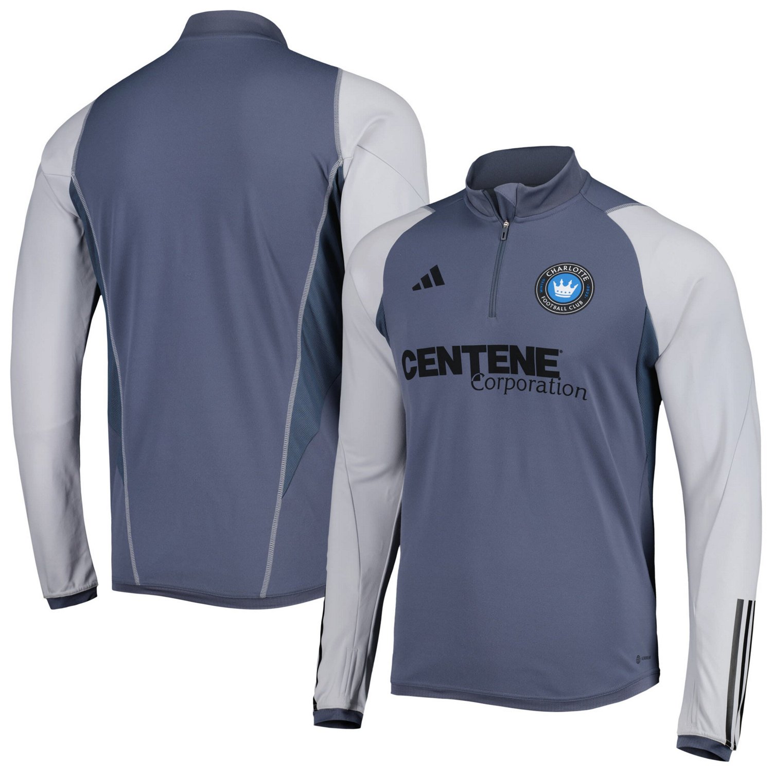 adidas Charlotte FC 2023 On-Field AEROREADY Quarter-Zip Training Top - view number 1