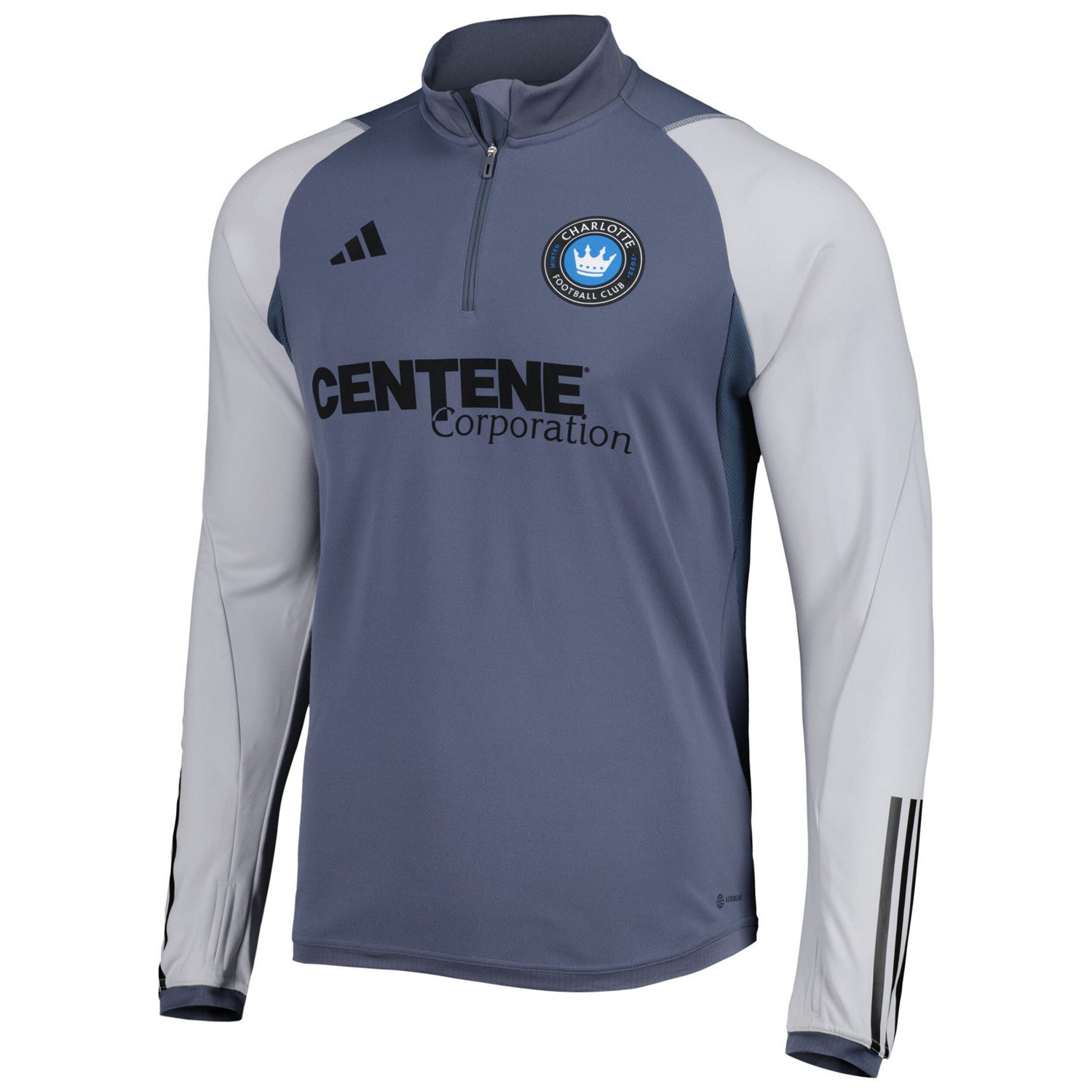 adidas Charlotte FC 2023 On-Field AEROREADY Quarter-Zip Training Top - view number 2