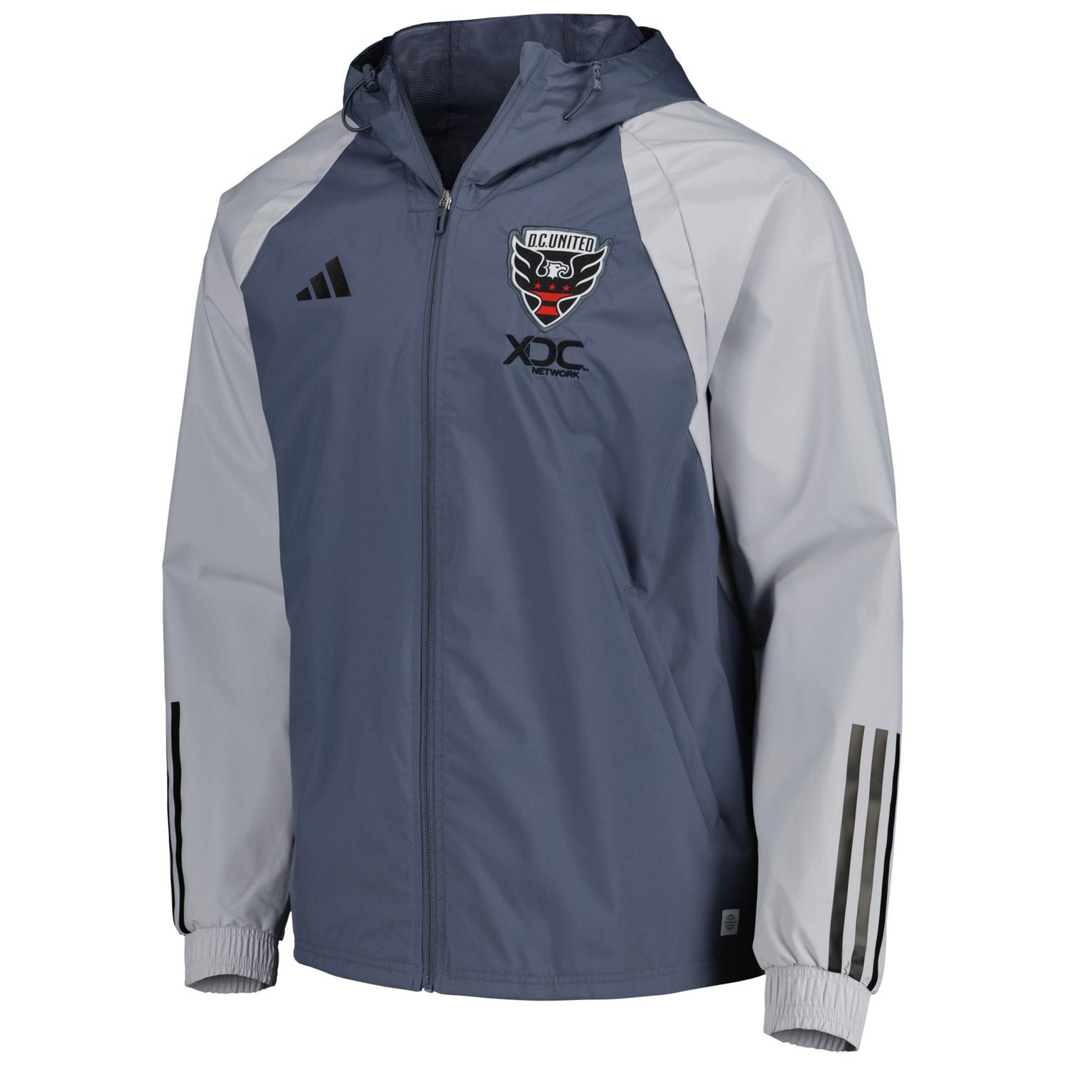 adidas DC United All-Weather Raglan Hoodie Full-Zip Jacket - view number 2