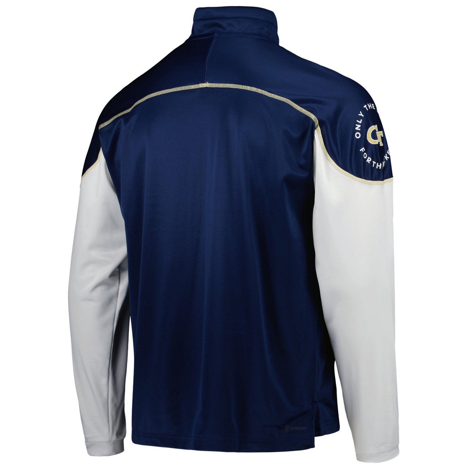 adidas Georgia Tech Yellow Jackets AEROREADY Knit Quarter-Snap Jacket - view number 3