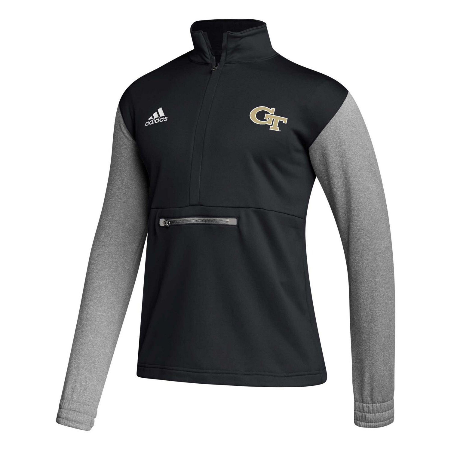 adidas Georgia Tech Yellow Jackets Sideline AEROREADY Half-Zip Top - view number 2