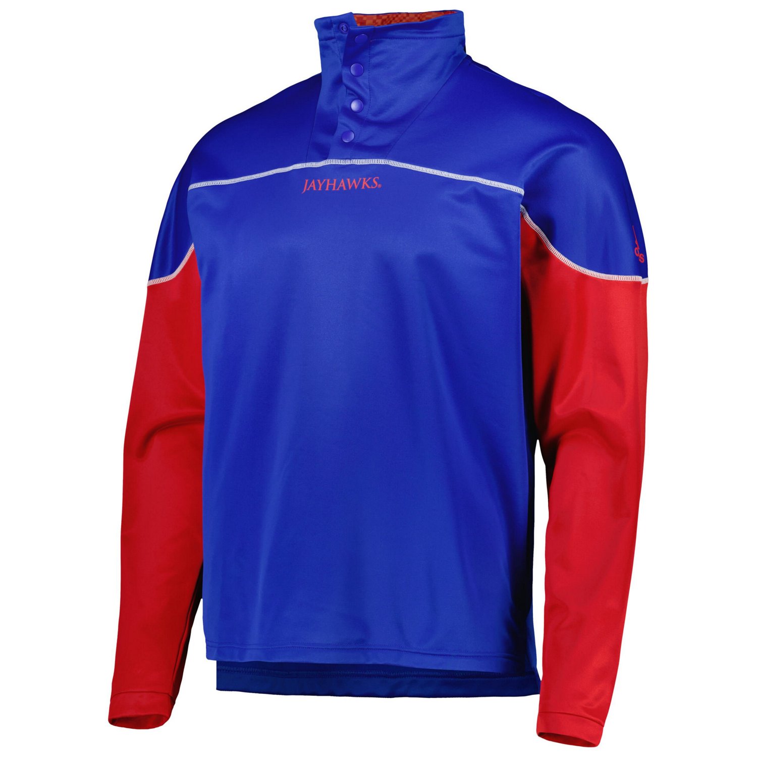 adidas Kansas Jayhawks AEROREADY Knit Quarter-Snap Jacket - view number 2