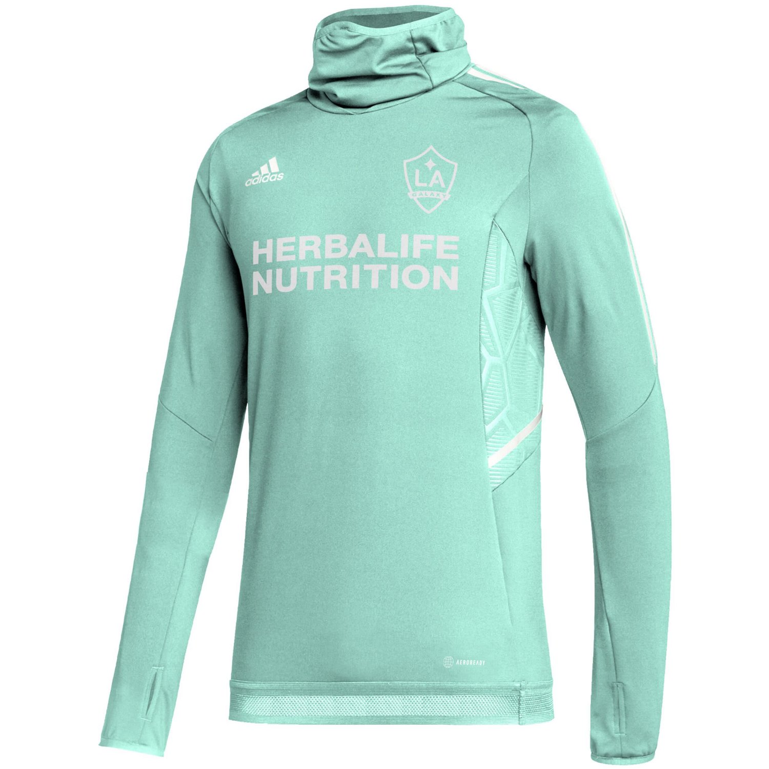 adidas LA Galaxy COLDRDY Raglan Warmup Pullover Jacket - view number 2