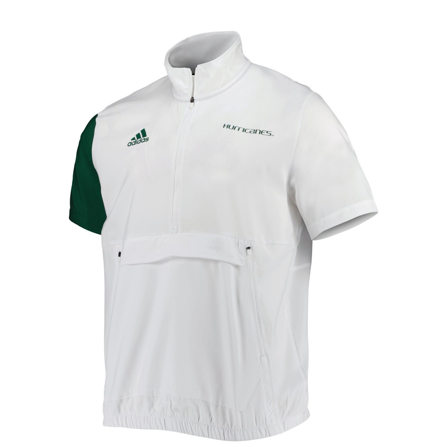 adidas Miami Hurricanes M STM AEROREADY Half-Zip Jacket - view number 2