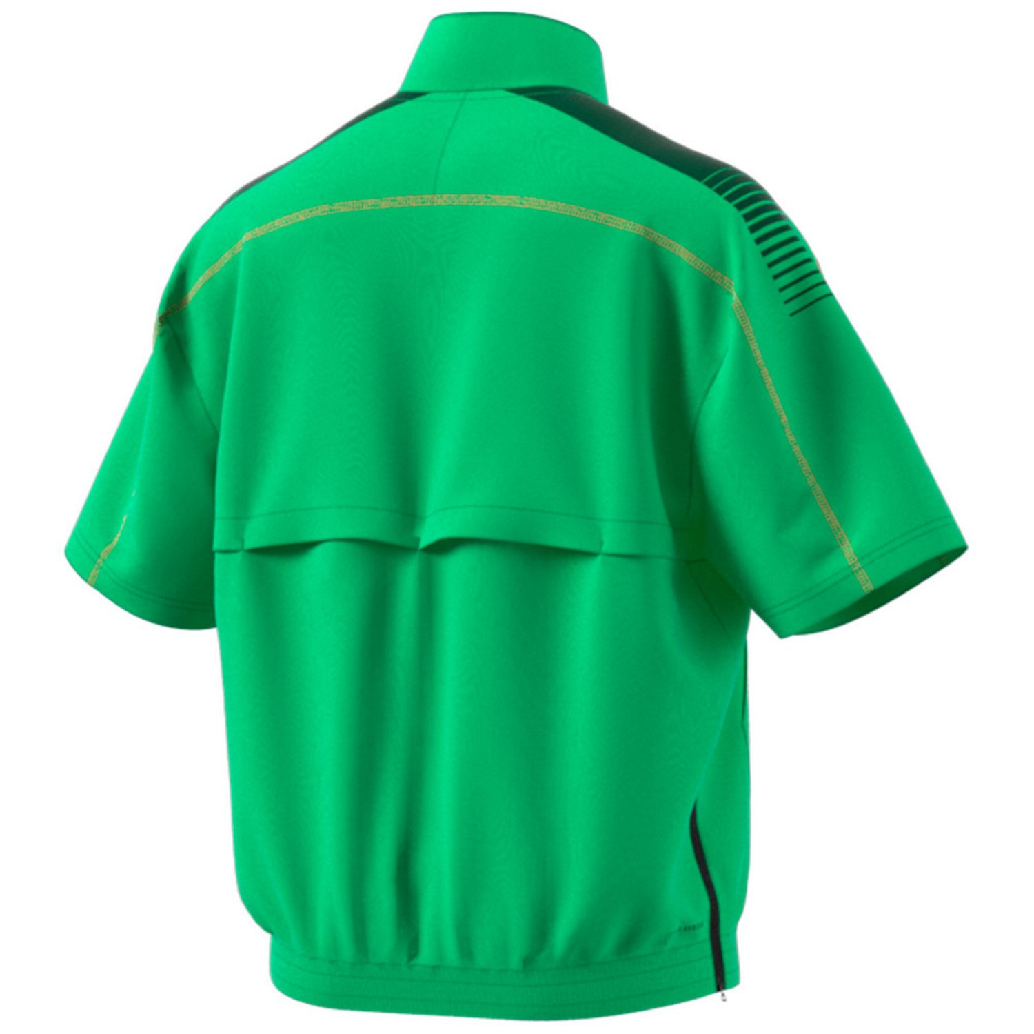 adidas Miami Hurricanes Miami Nights Strategy Half-Zip Short Sleeve Jacket                                                       - view number 3