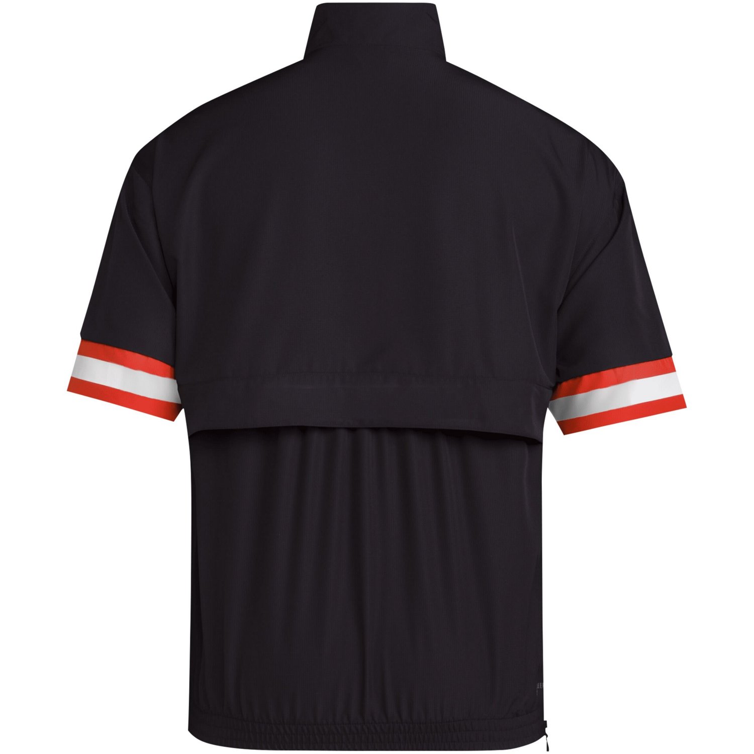 adidas Miami Hurricanes Strategy Short Sleeve Half-Zip Jacket - view number 3
