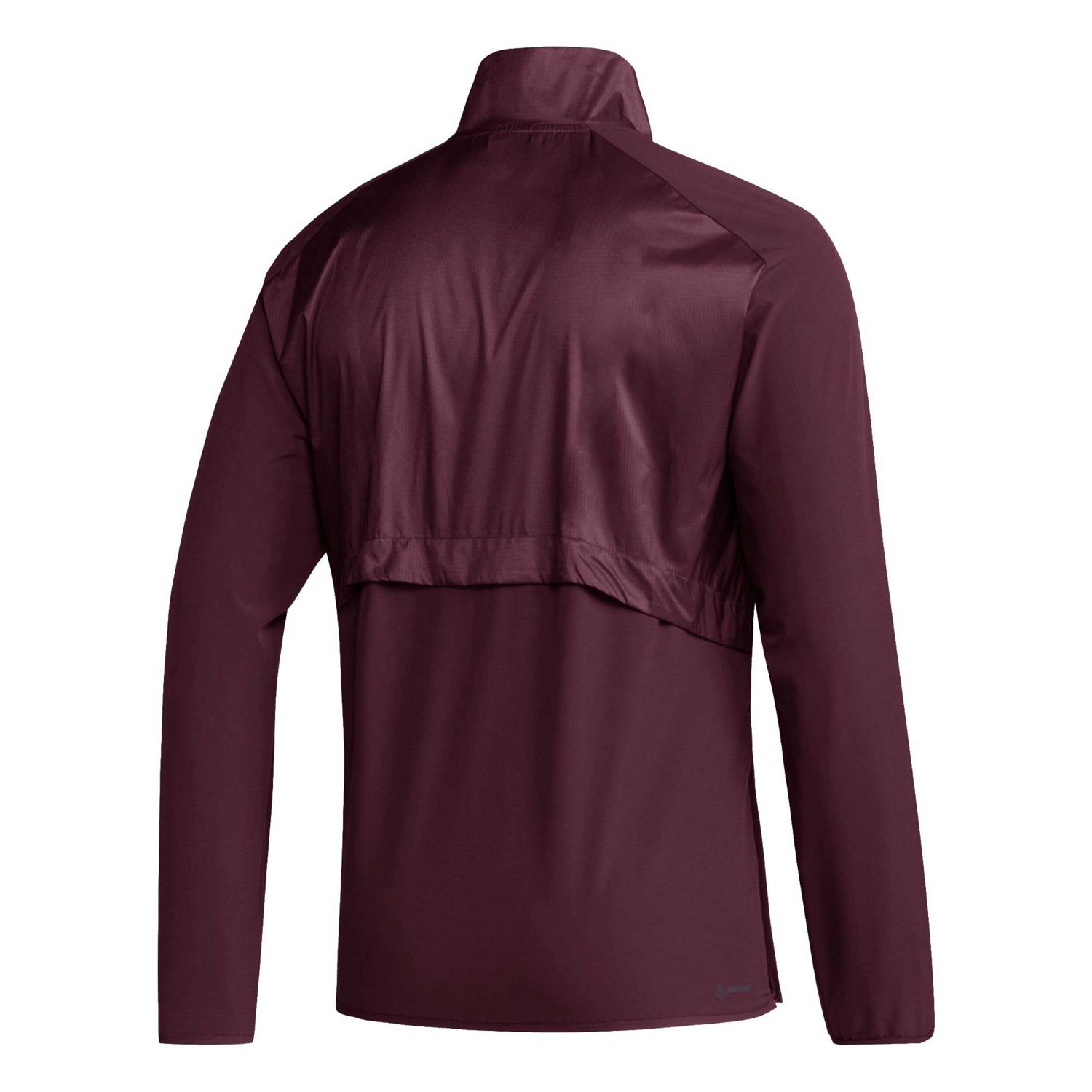 adidas Mississippi State Bulldogs Sideline AEROREADY Raglan Sleeve Quarter-Zip Jacket